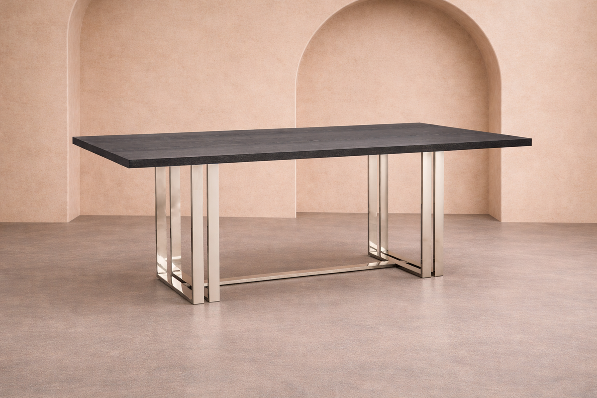Lennox Dining Table - Black Ash Veneer PSS