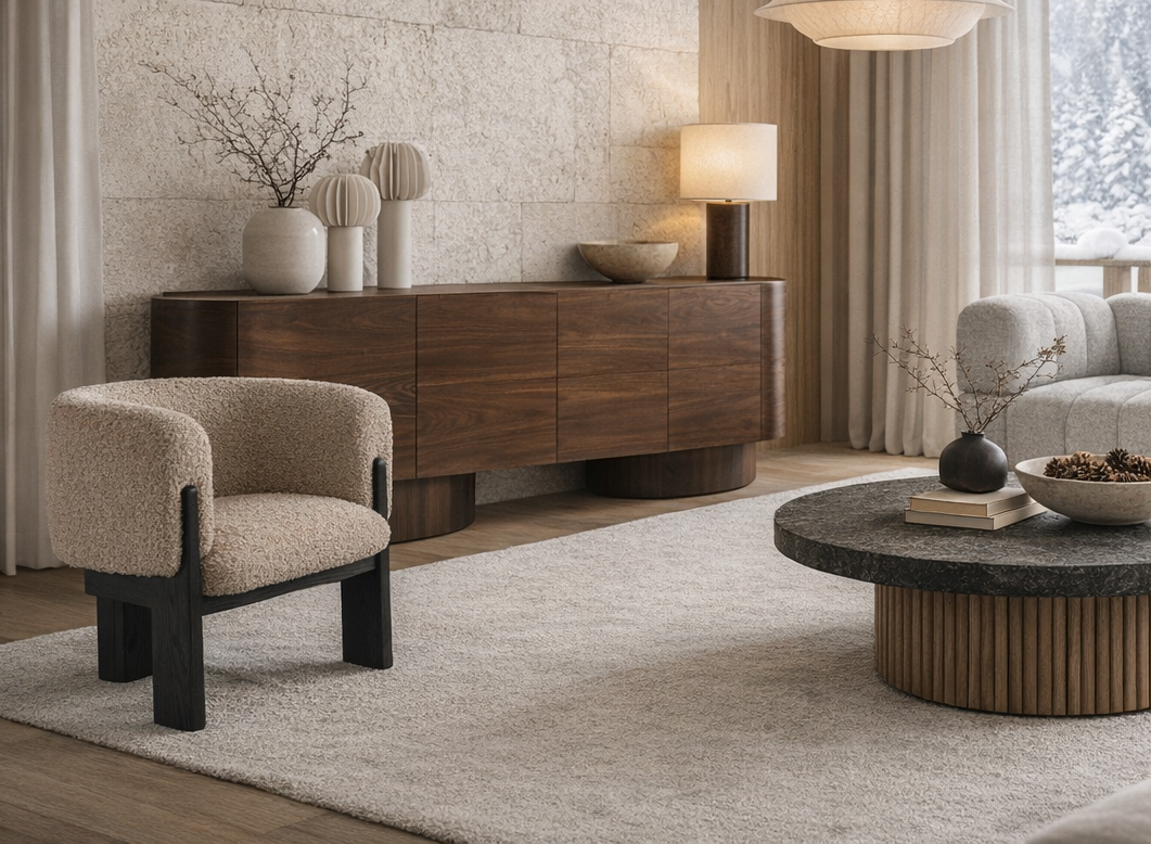 Lucca Dining Chair - Beverly Boucle Espresso