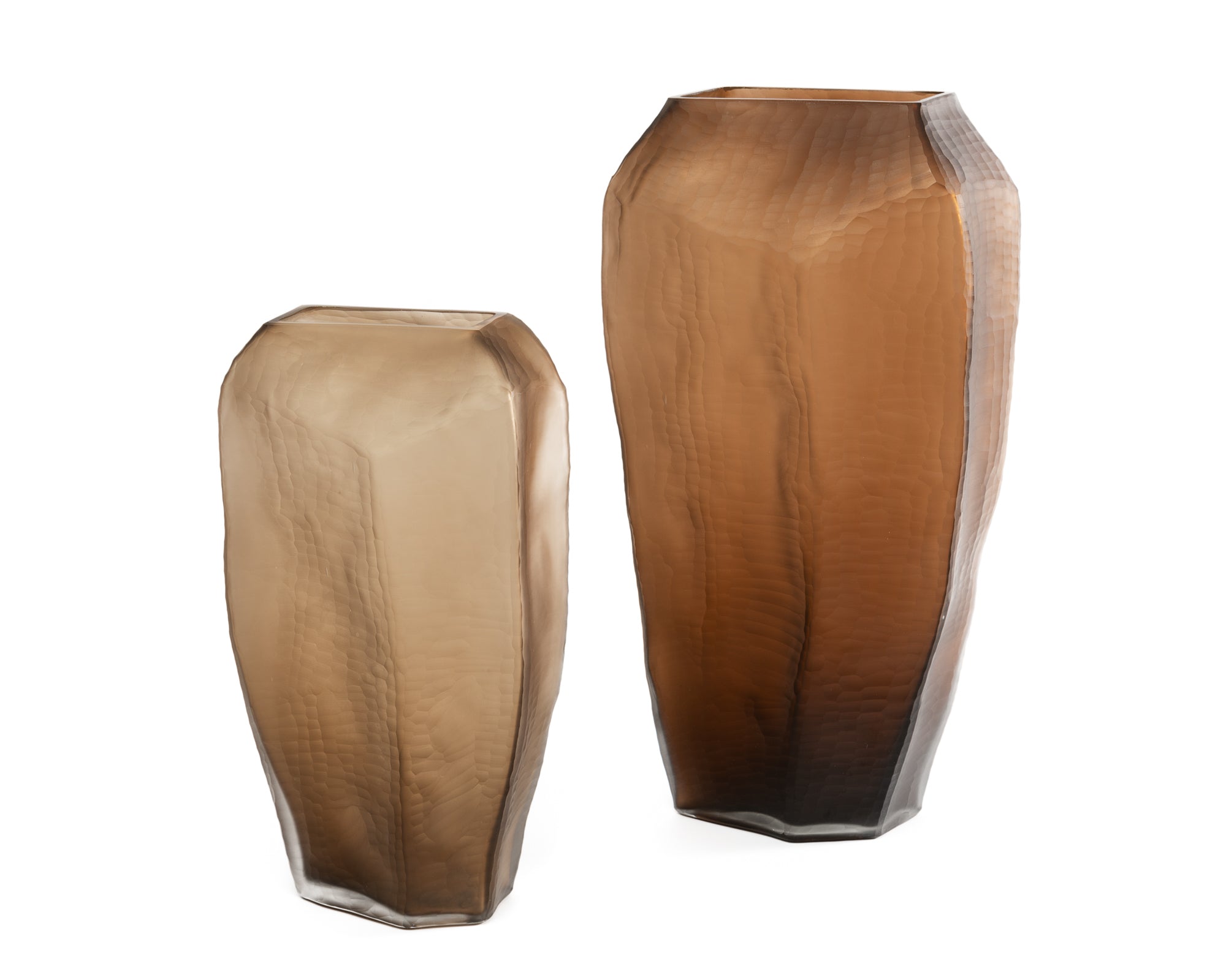 Glass Vase - Chocolate