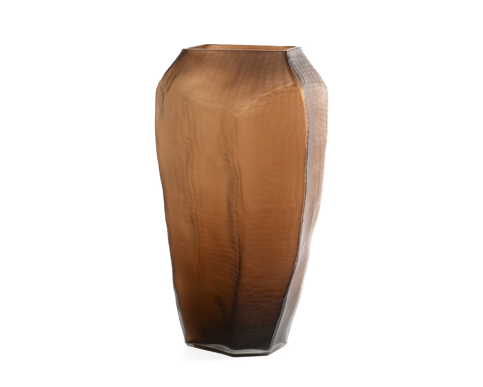 Glass Vase - Chocolate