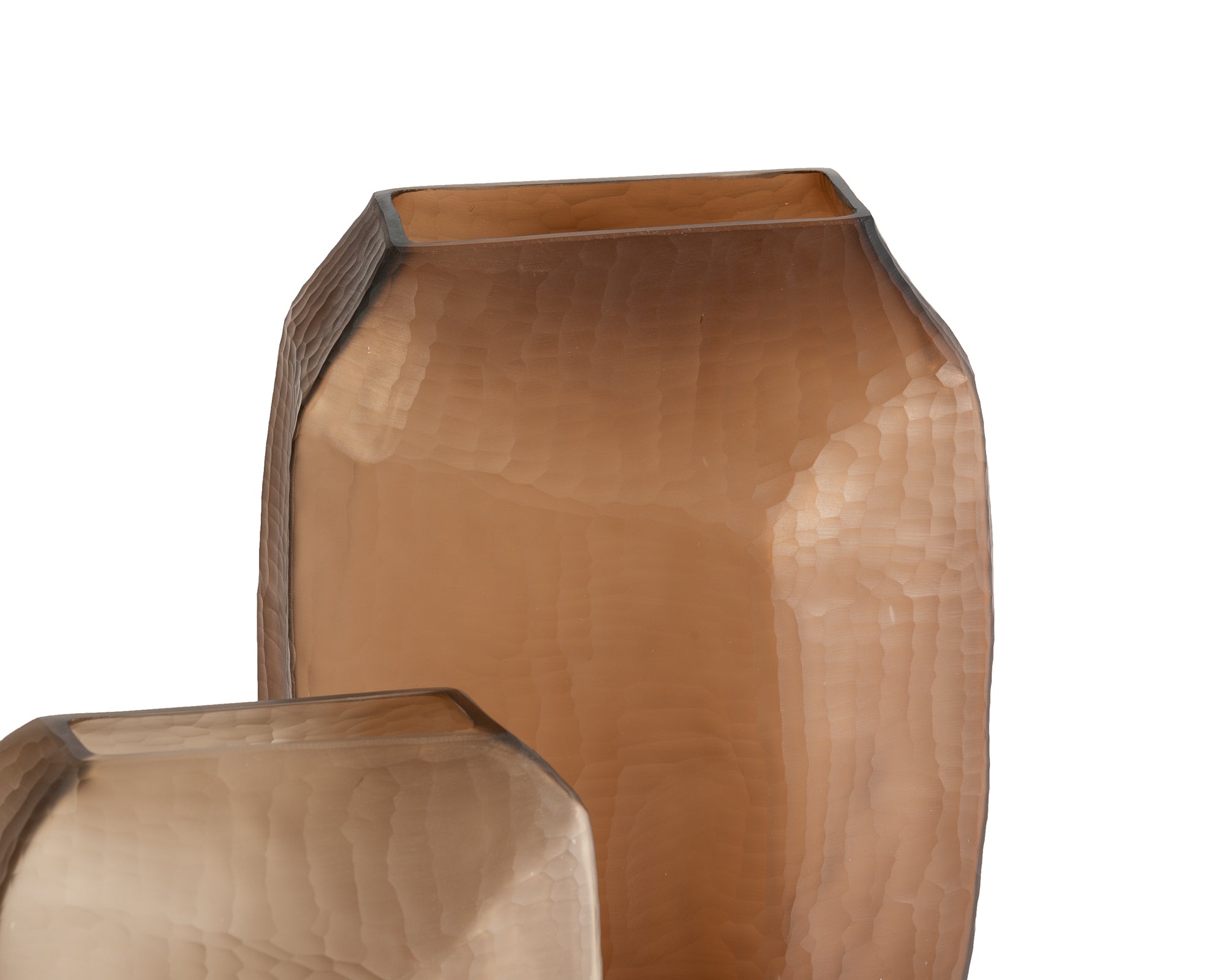 Glass Vase - Chocolate