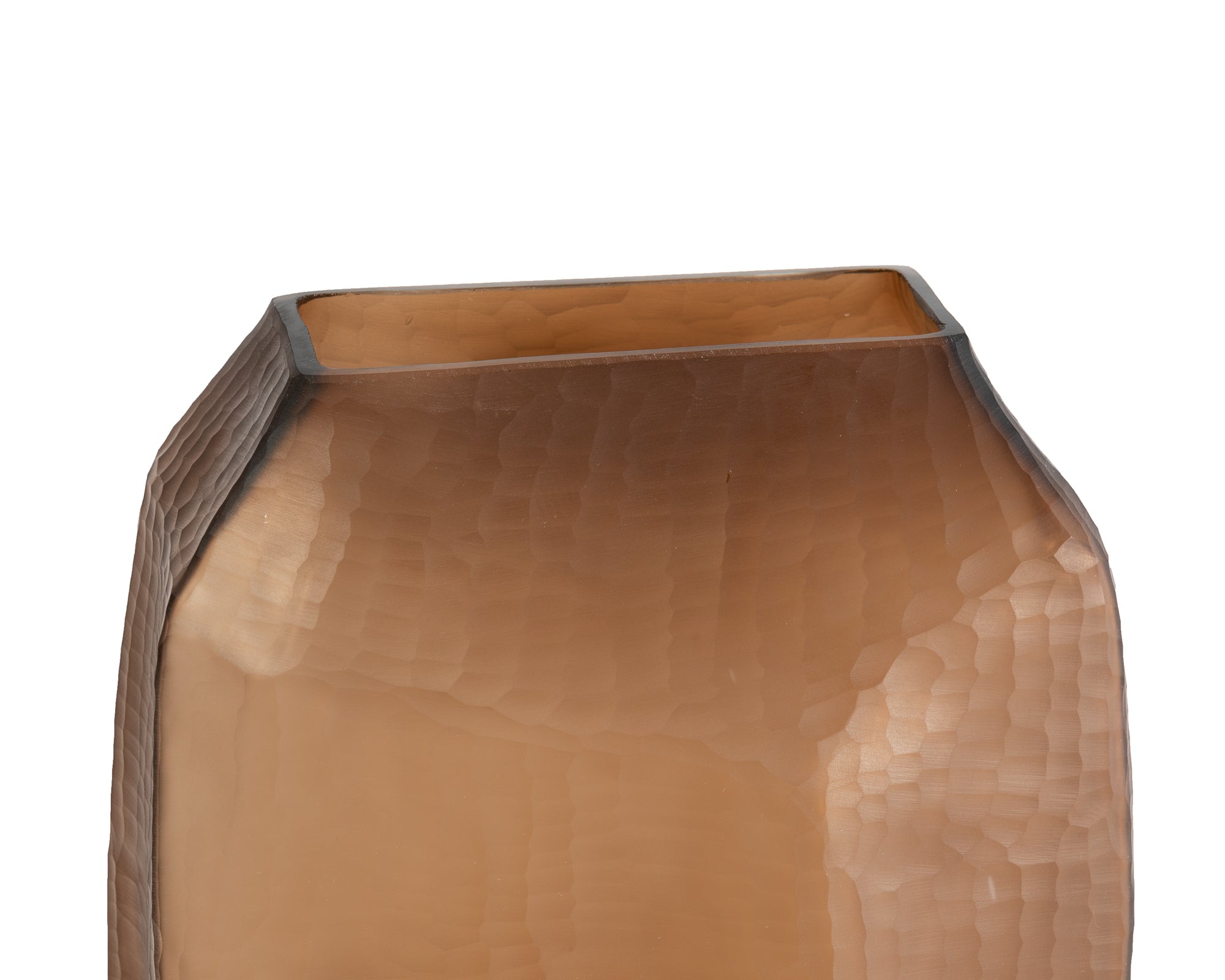 Glass Vase - Chocolate