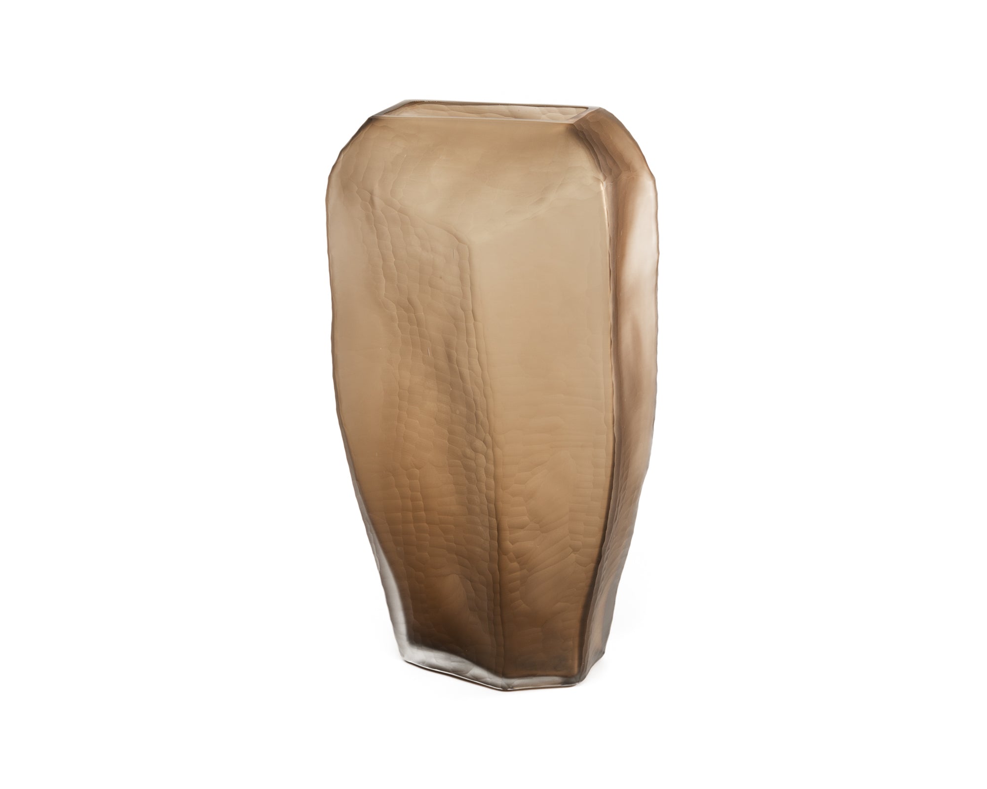 Glass Vase - Chocolate