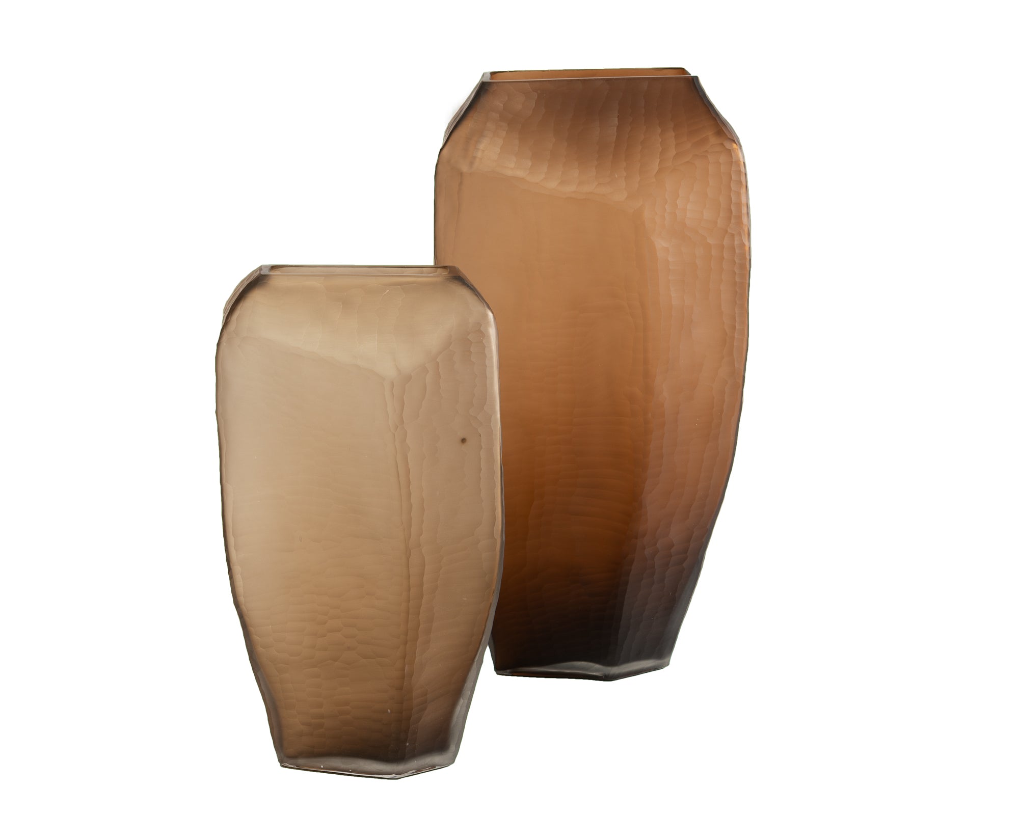 Glass Vase - Chocolate