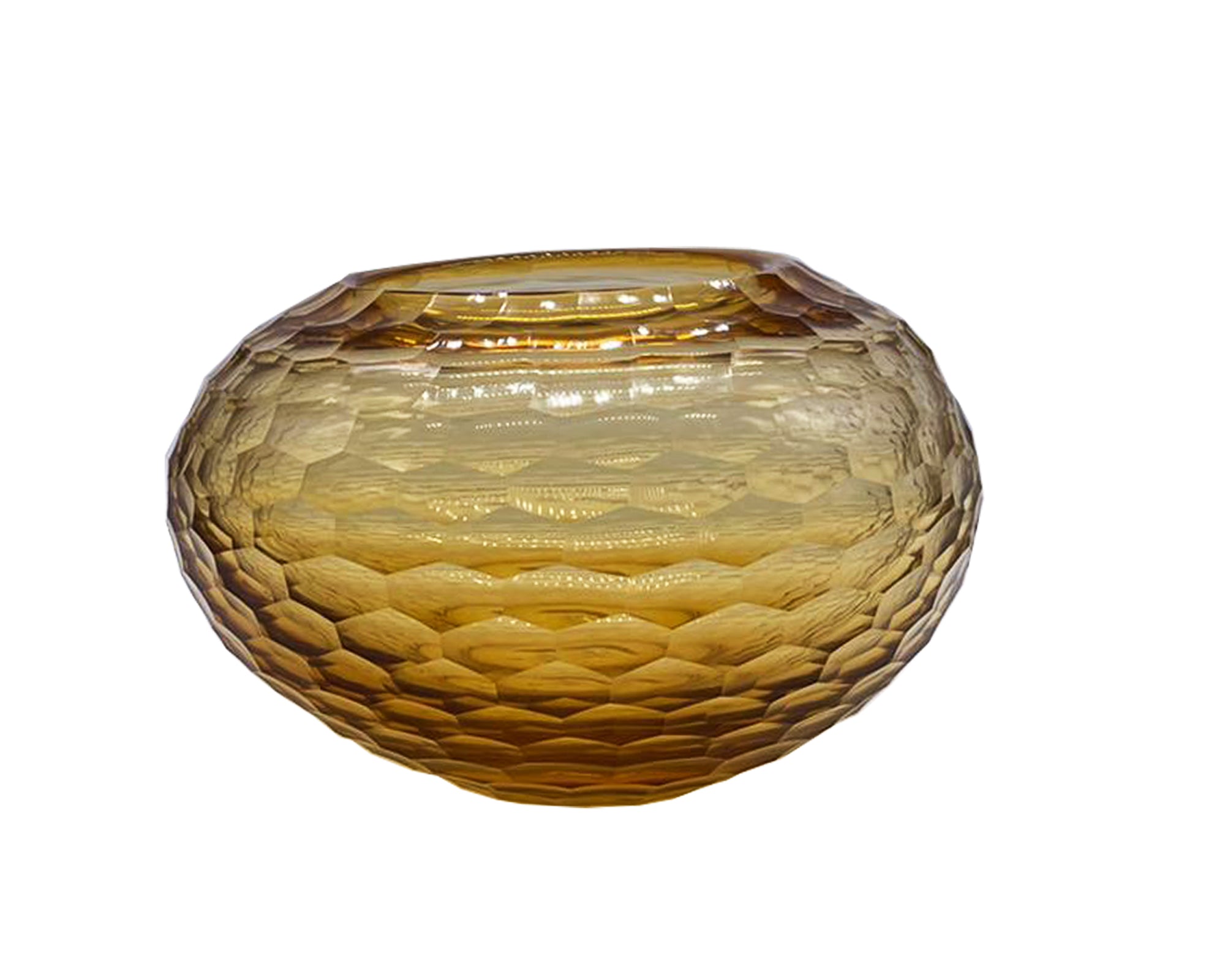 Glass Vase - Amber