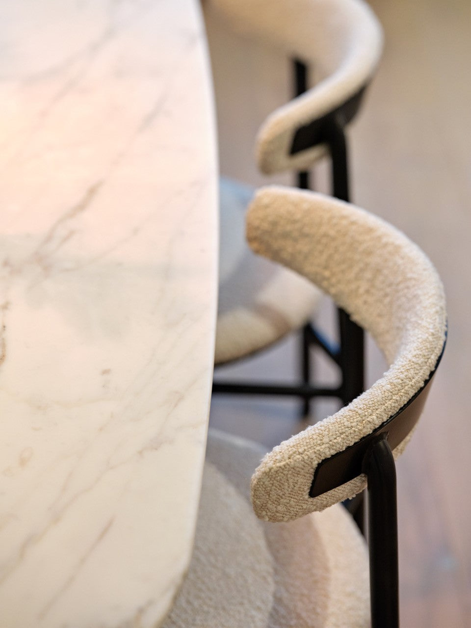 Nook Dining Chair (set of 2) - Boucle Sand