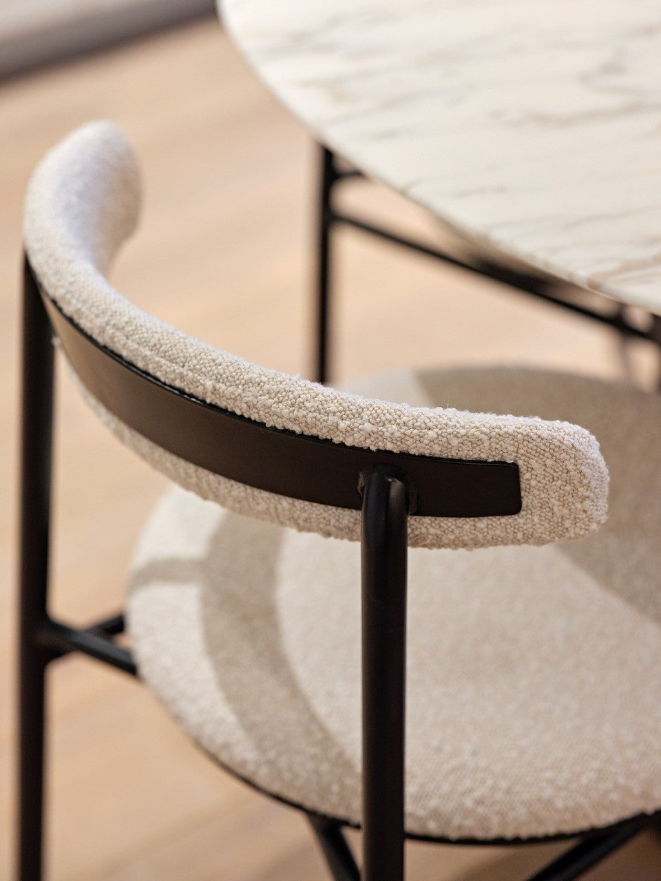 Nook Dining Chair (set of 2) - Boucle Sand