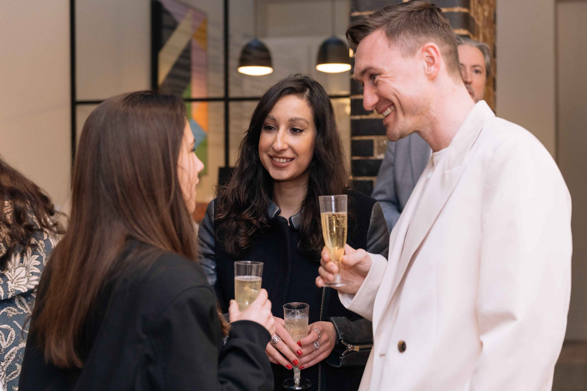 Conversations at a Liang & Eimil showroom event