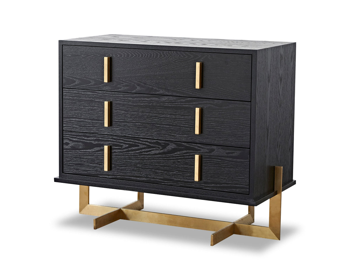 Archivolto Chest Of Drawers  - Wenge/Brushed Brass