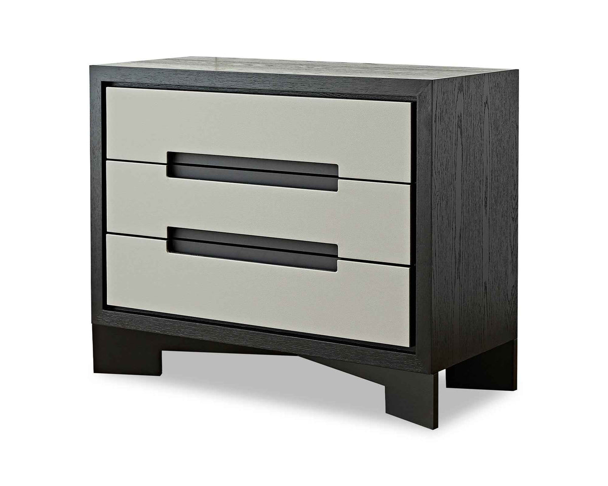 Ardel Chest Of Drawers - Grey Leather Look