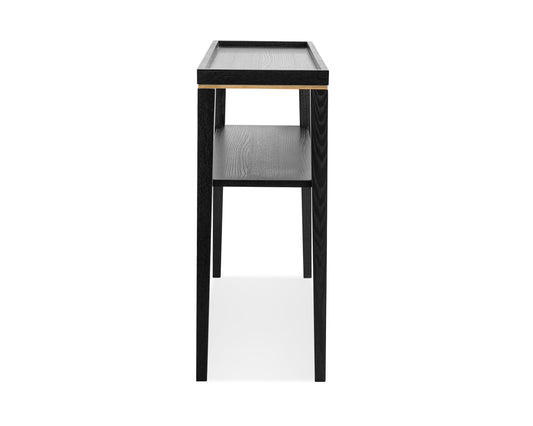 Otium Console Table  - Wenge/Brushed Brass
