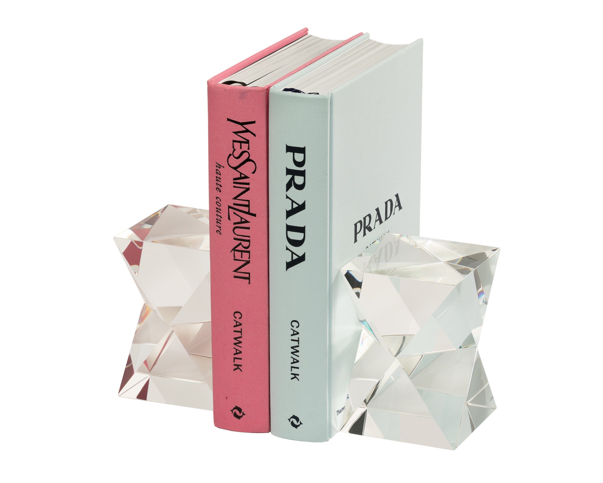 Crystal Bookends - Set Of 2