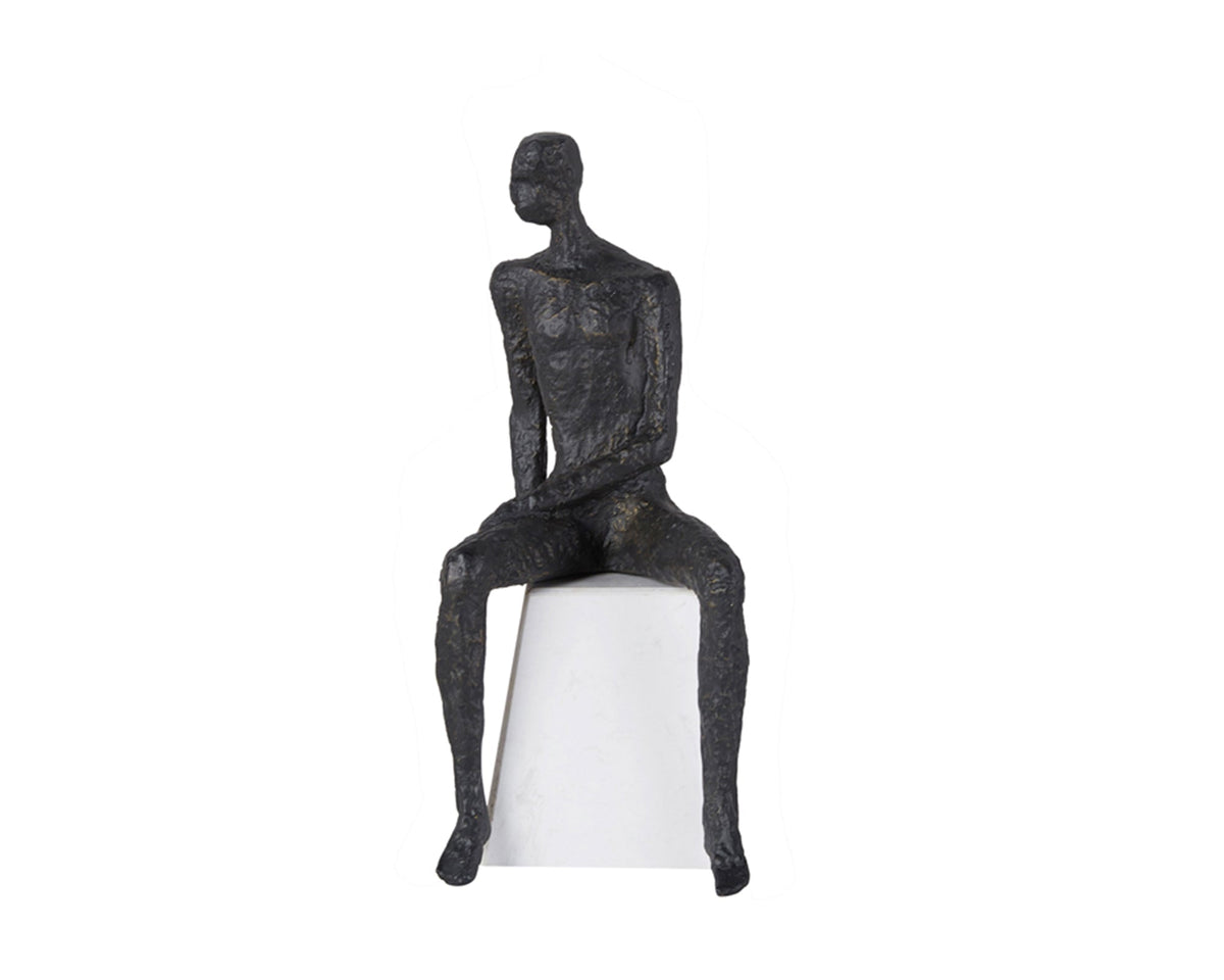 Penseur I  -  Dark Bronze Iron Figure