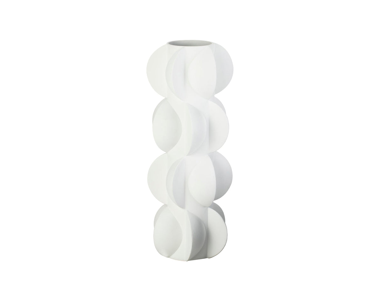 Pillaton I Vase - White Acrylic