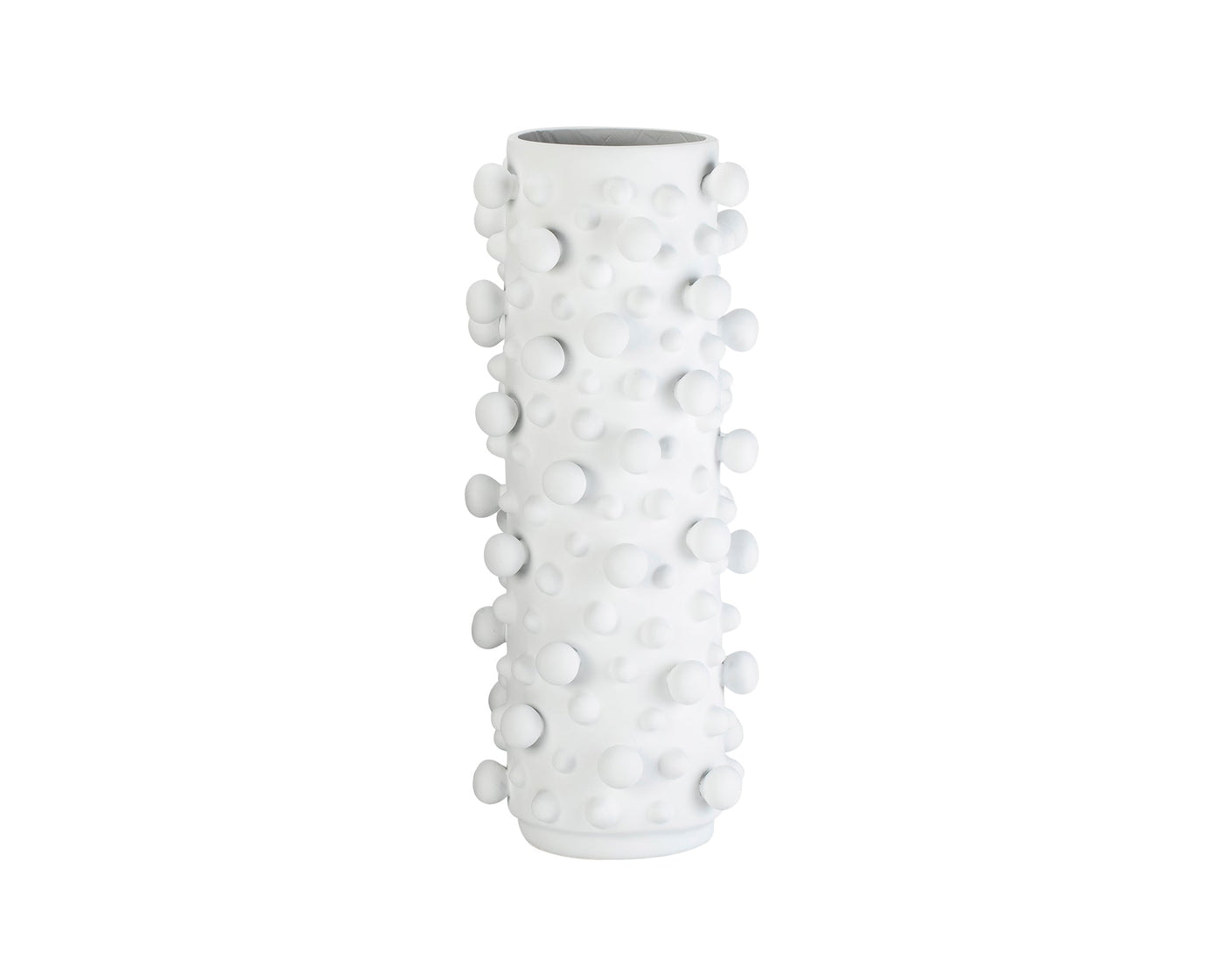 Bobble White Vase - White