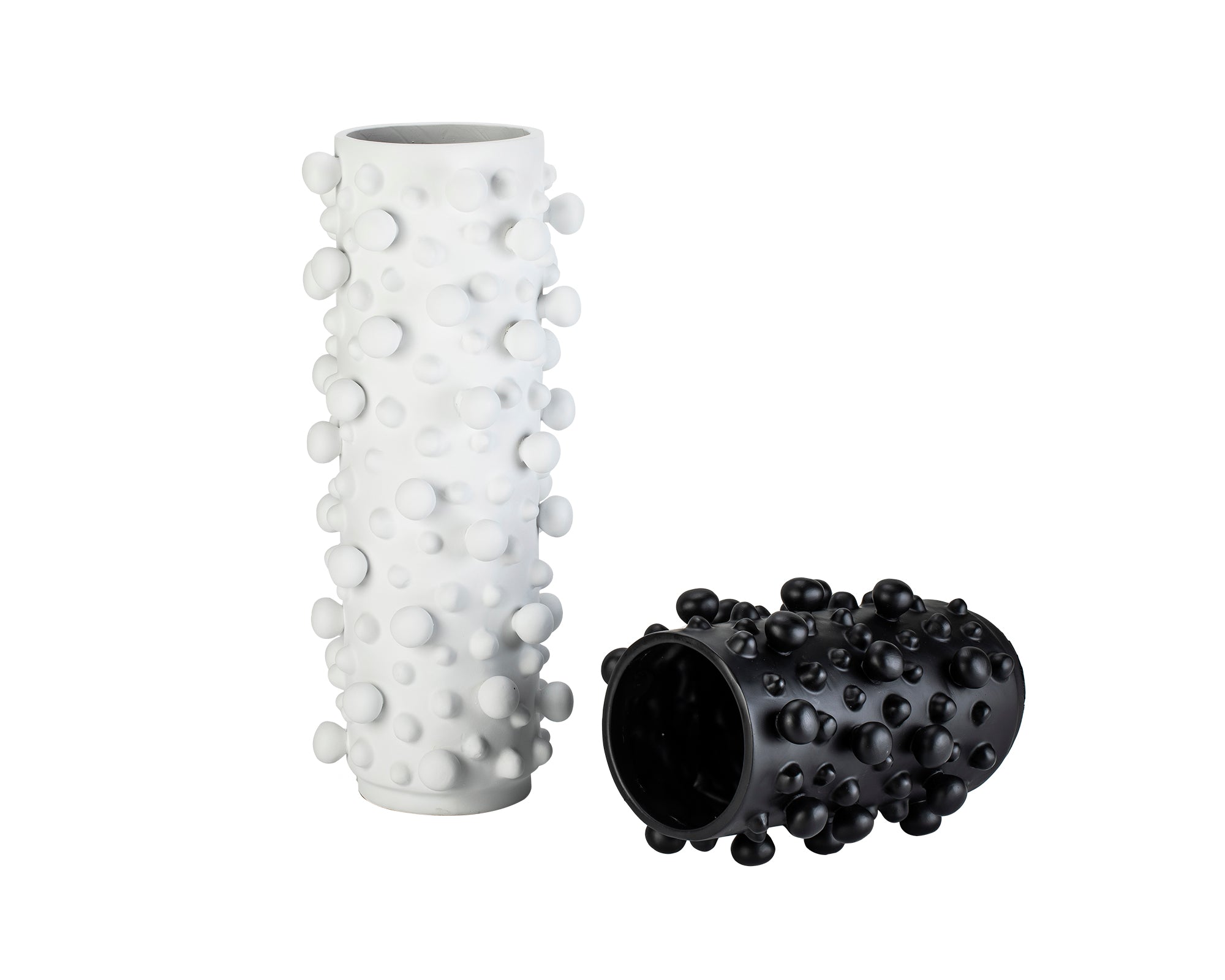 Bobble White Vase - White