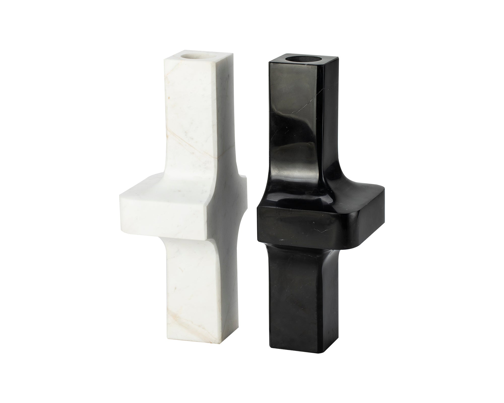 Adler White Vase  - White