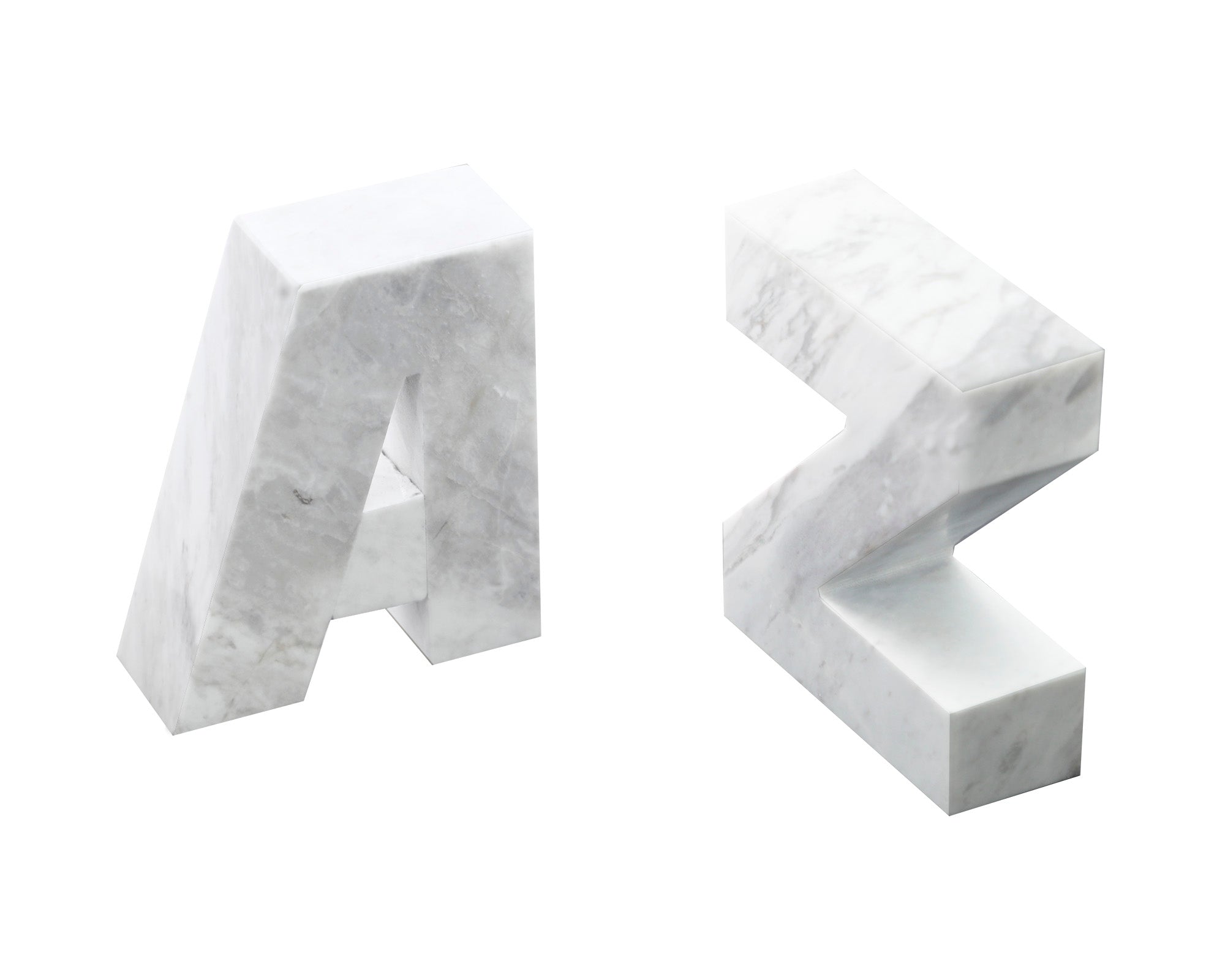 AZ Bookend  - White