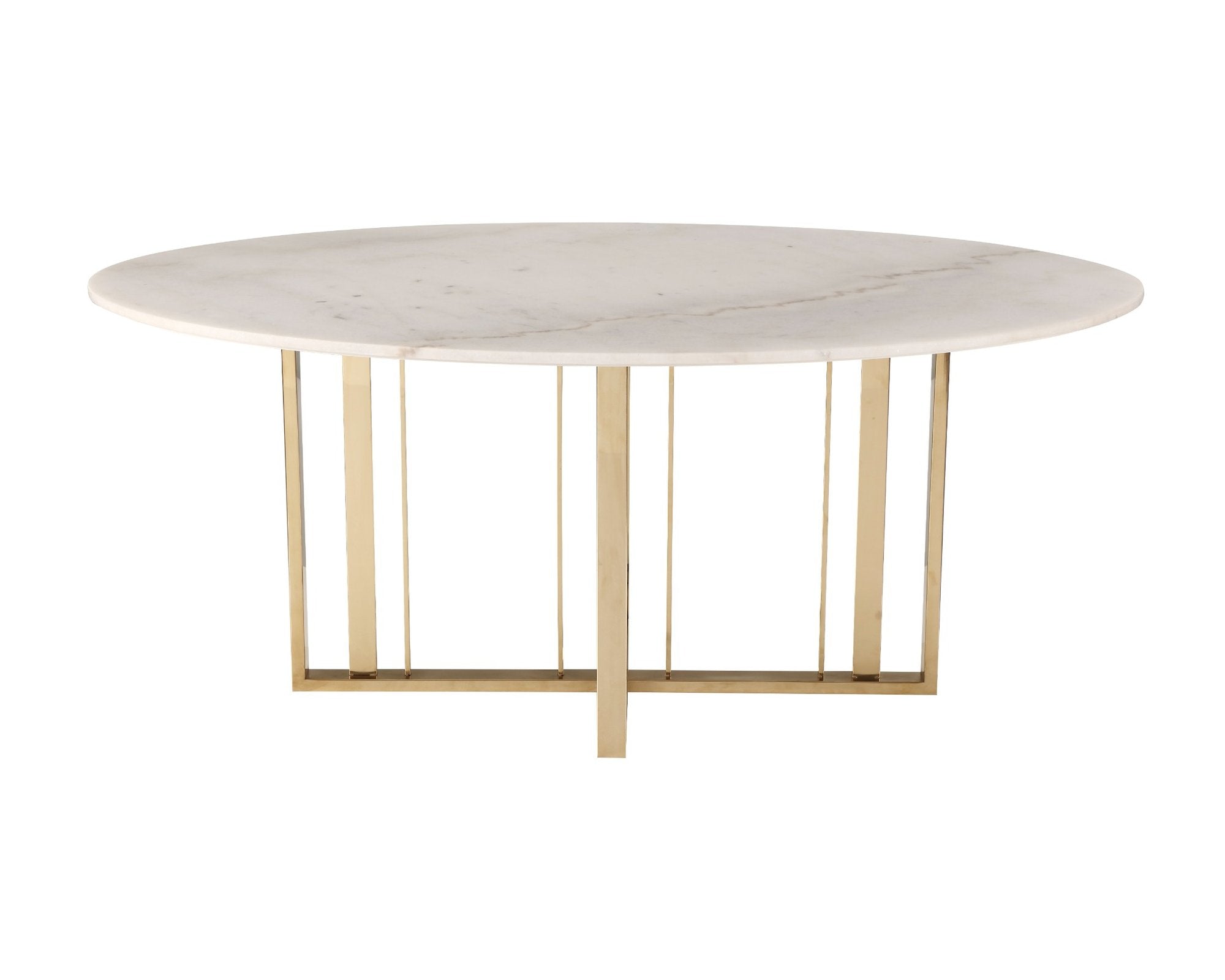 Fenty Dining Table - White Marble