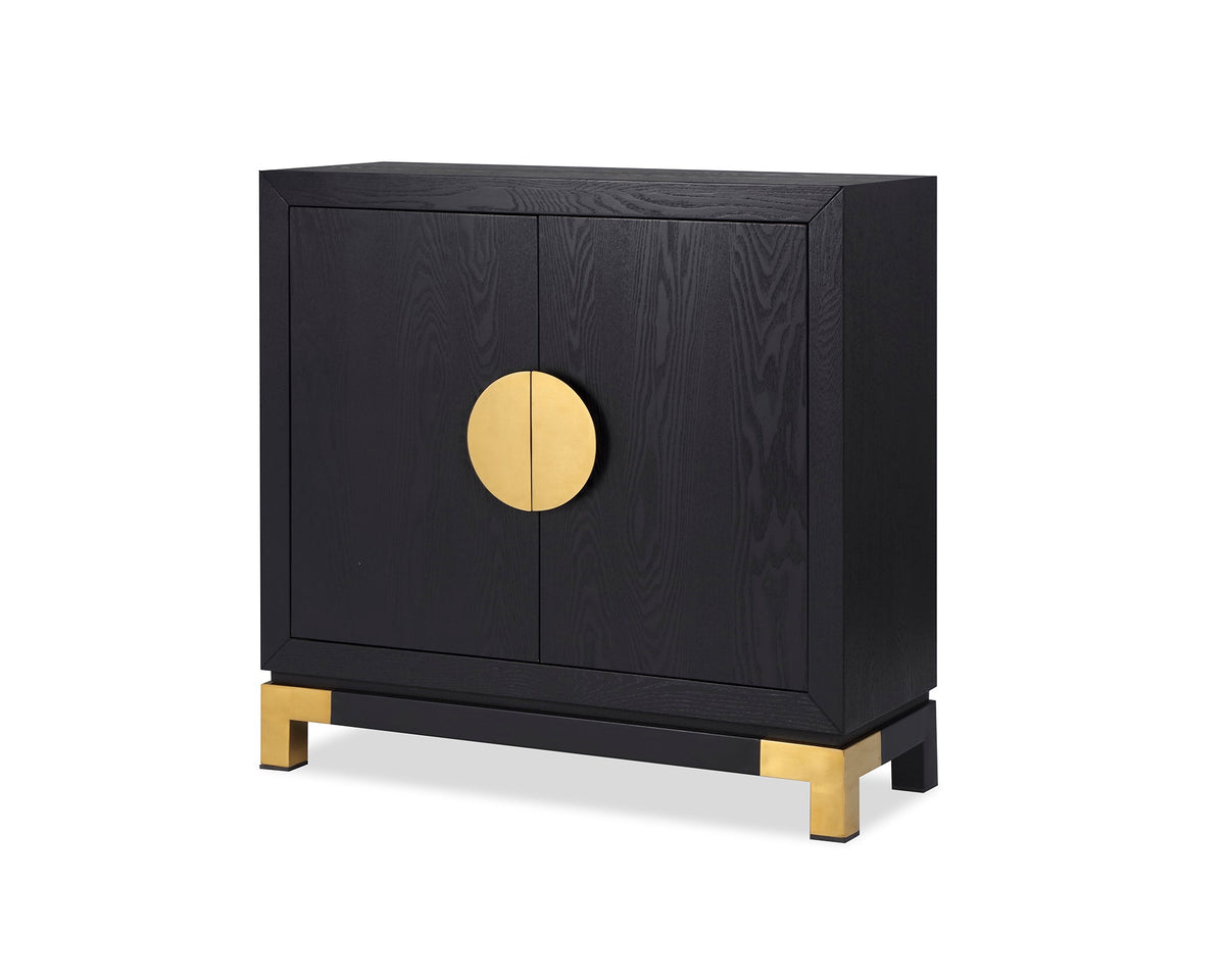 Otium Sideboard  -  Black Ash Veneer/Polished Brass