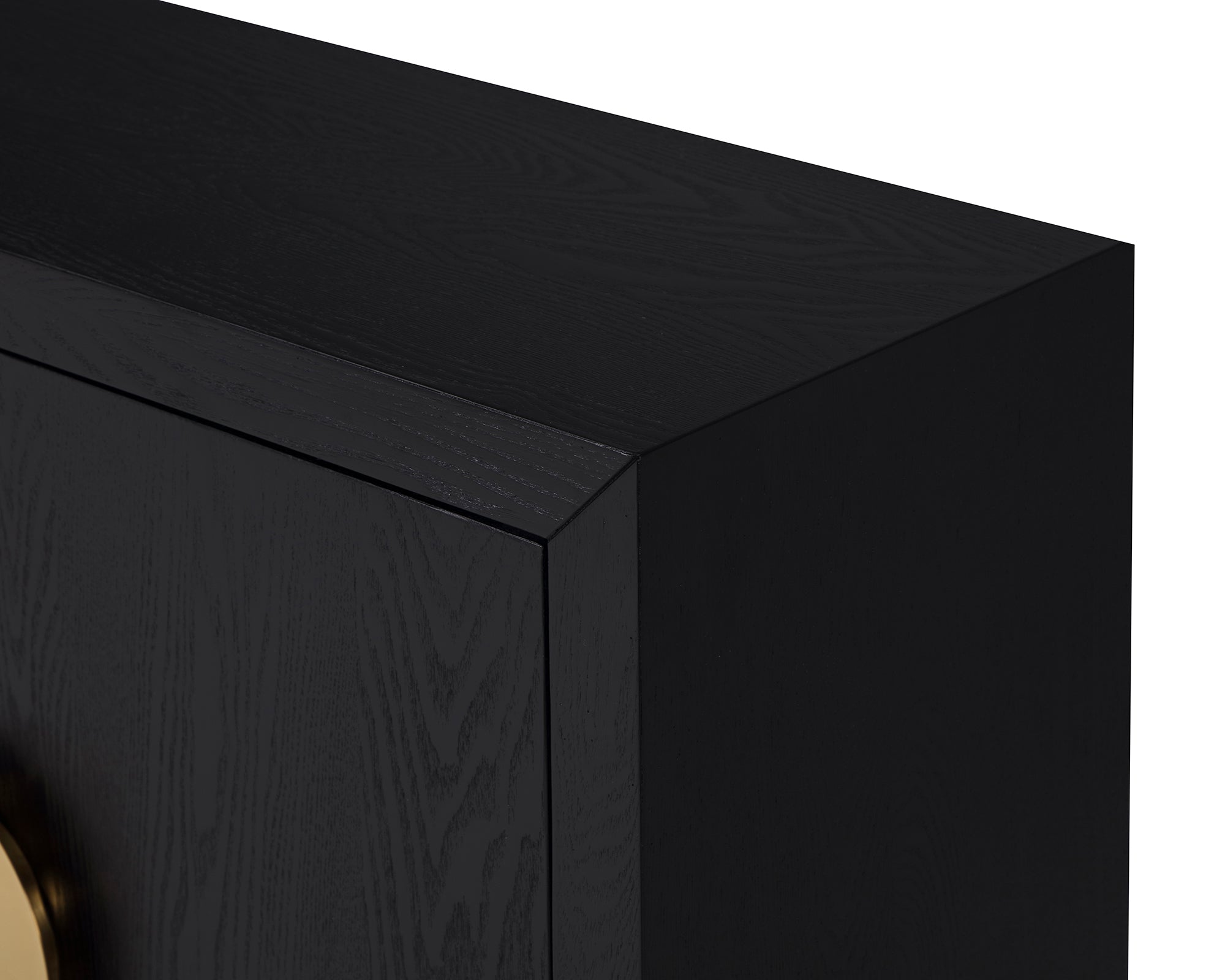 Otium Sideboard  -  Black Ash Veneer/Polished Brass