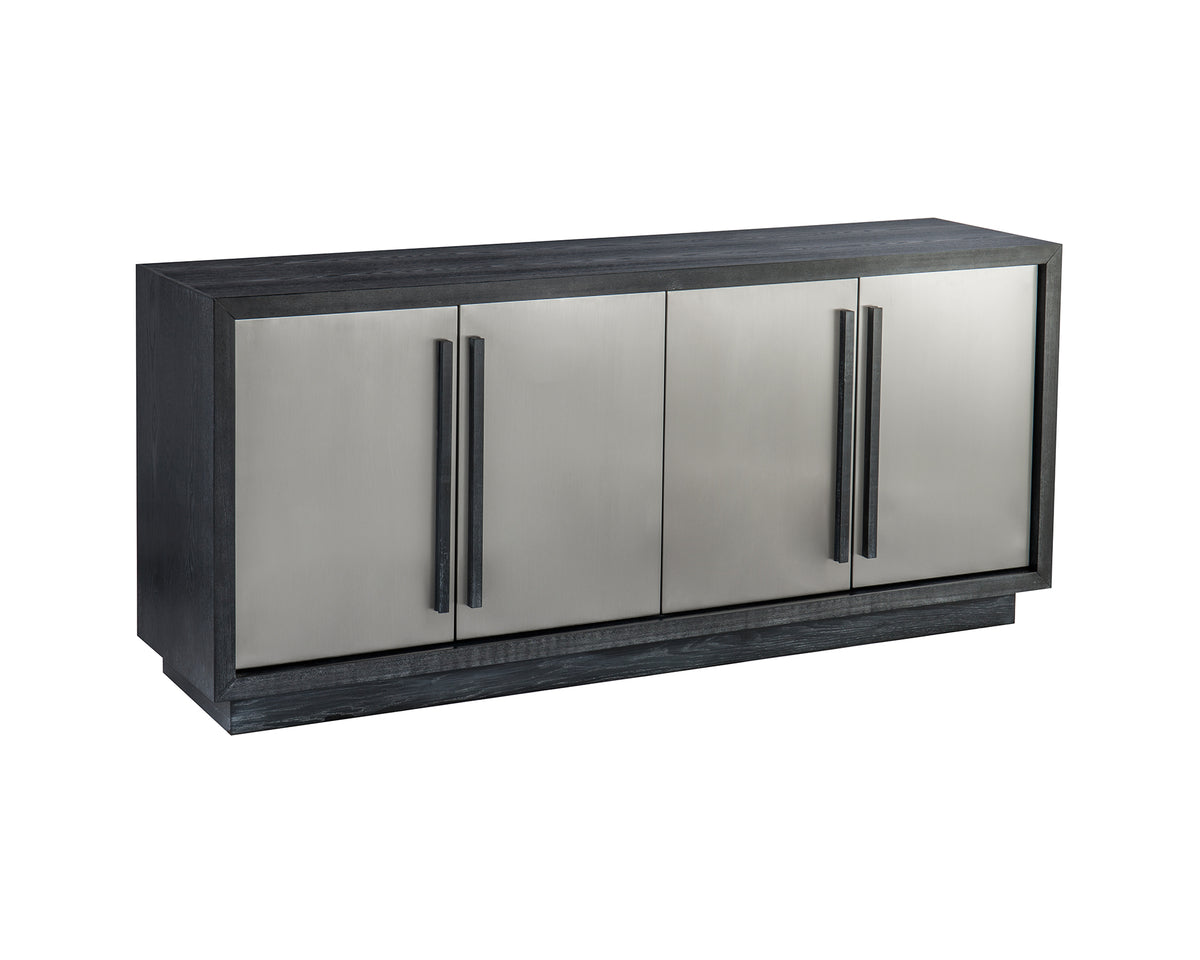 Camden Sideboard - Ebony Ash Stainless Steel