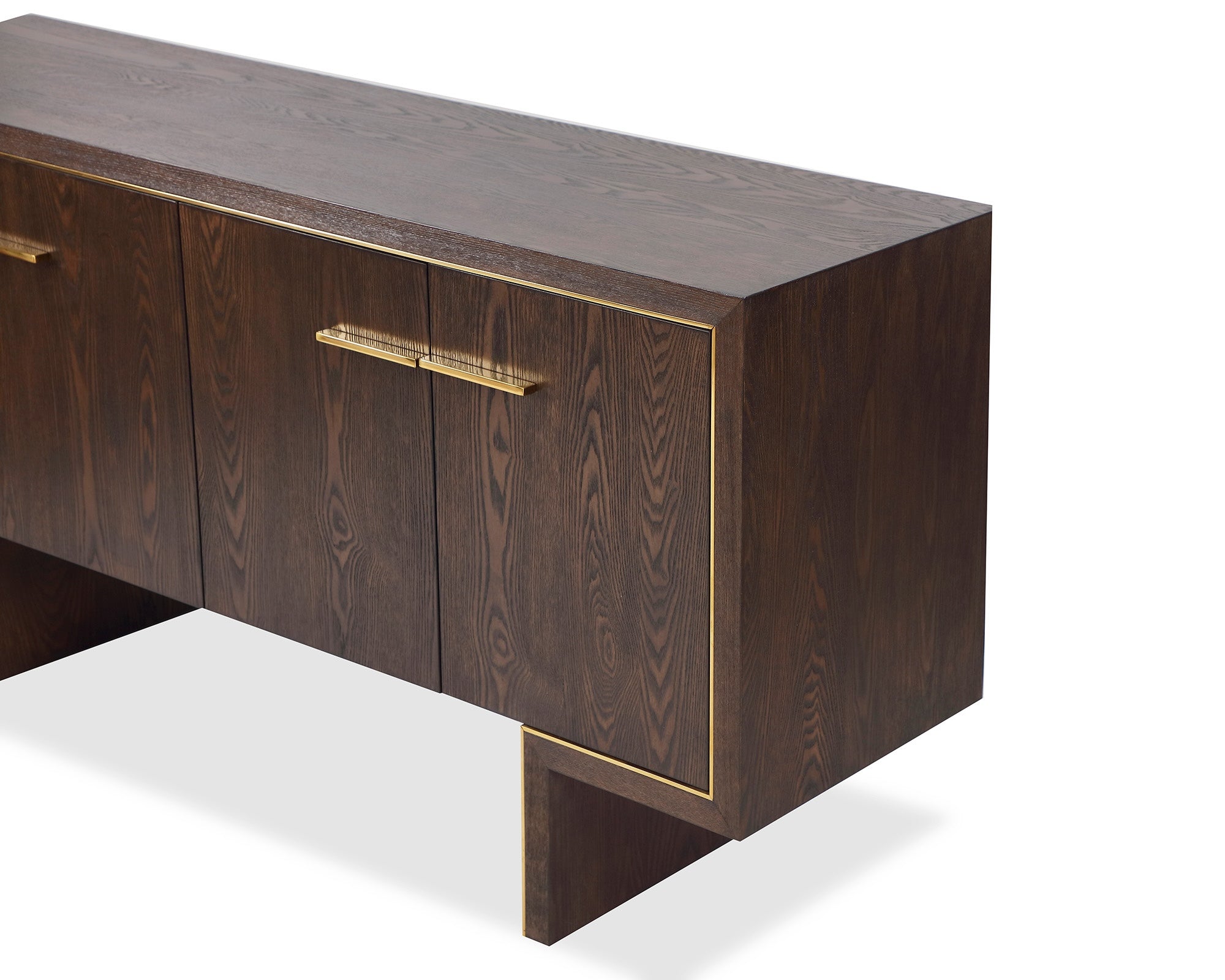 Tigur Sideboard - Dark Brown/Polished Brass