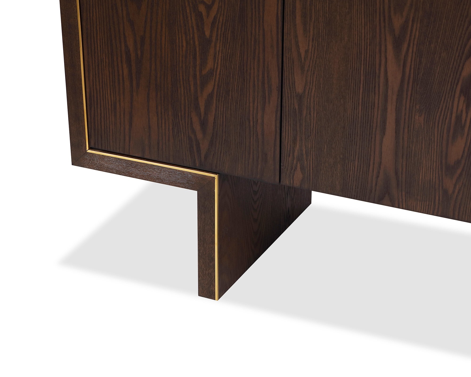 Tigur Sideboard - Dark Brown/Polished Brass