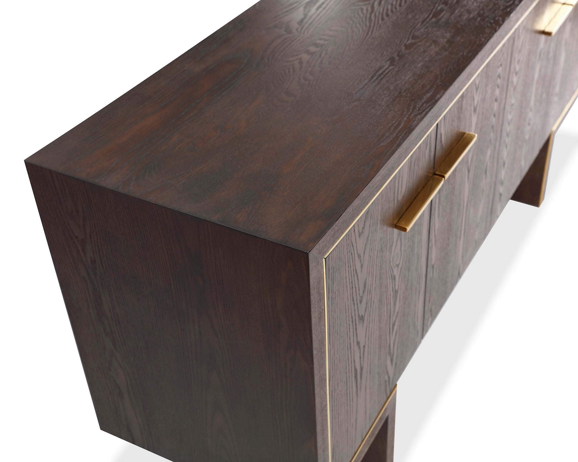 Tigur Sideboard - Dark Brown/Polished Brass