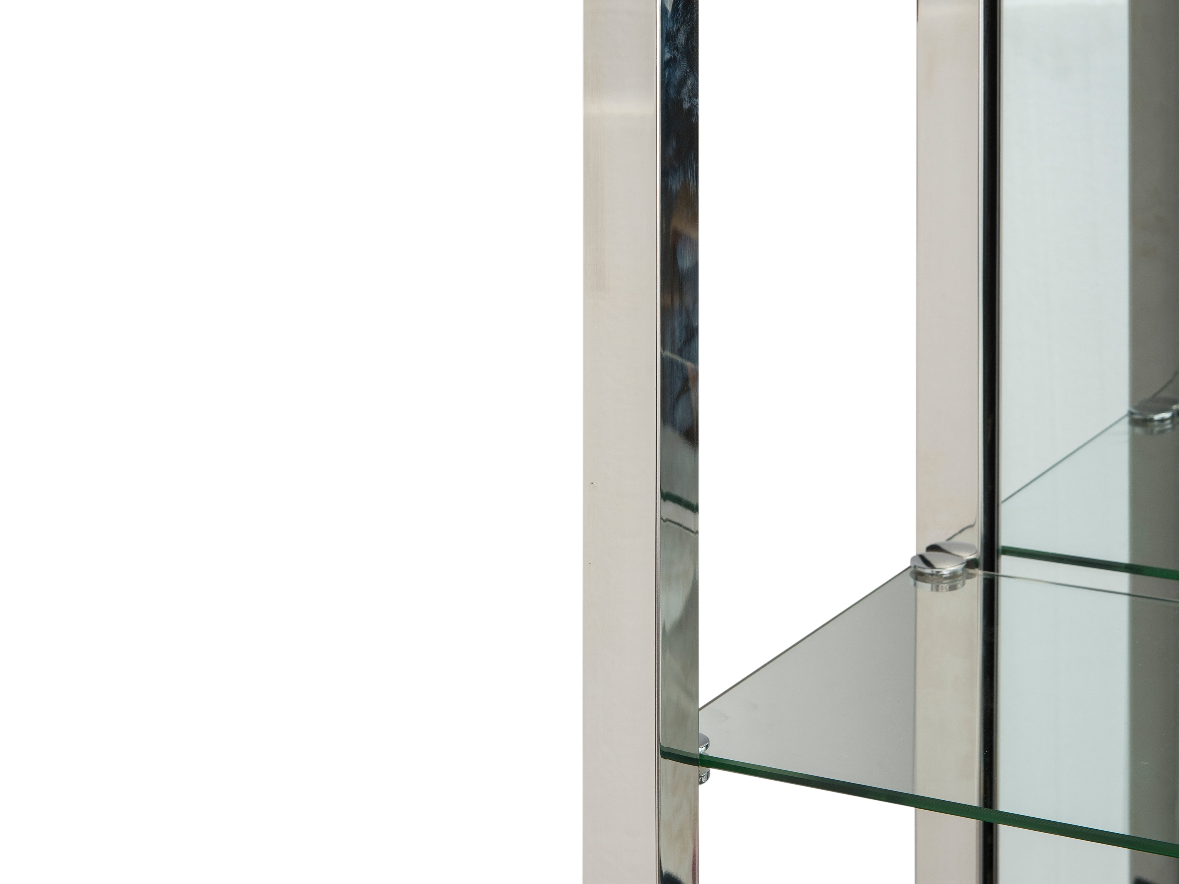 Nobbu Shelving  -  Black Ash & Stainless Steel