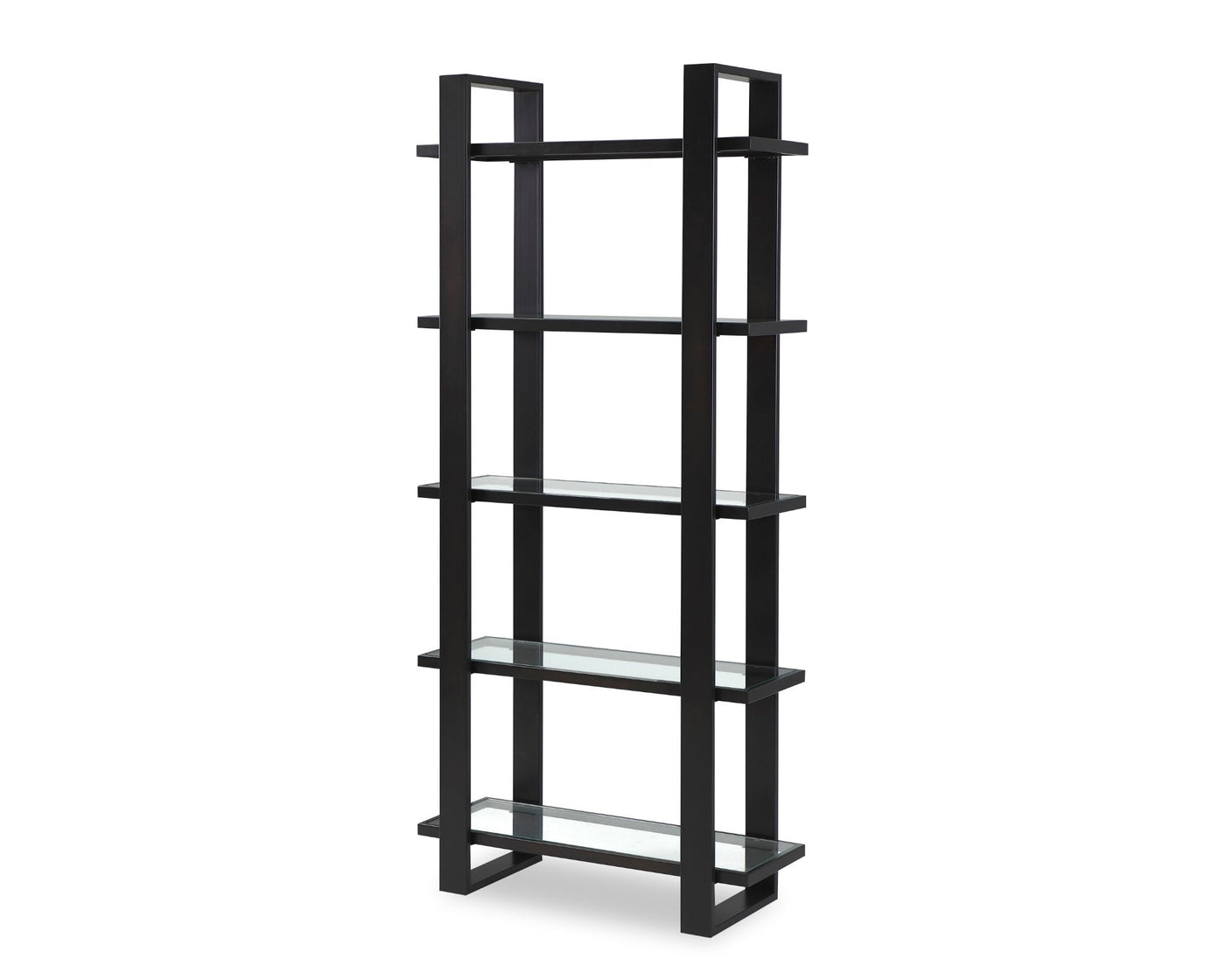 Arundel Shelving - Glass/Industrial Brown