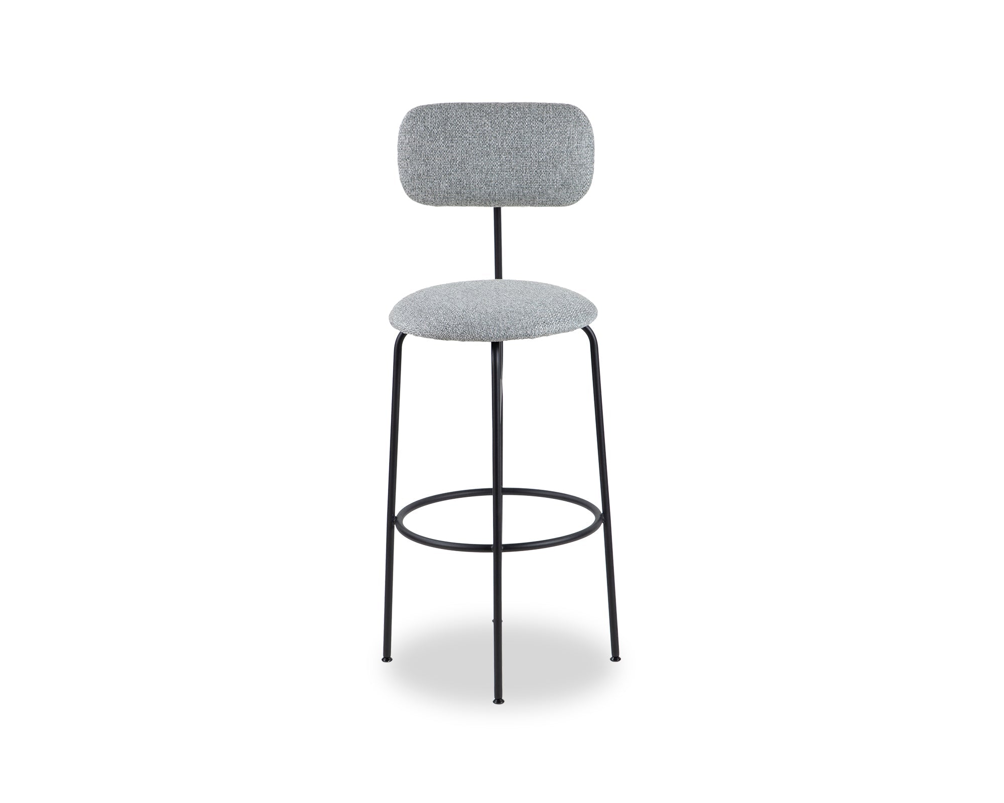 Seclus Bar Stool  -  Emporio Grey Fabric