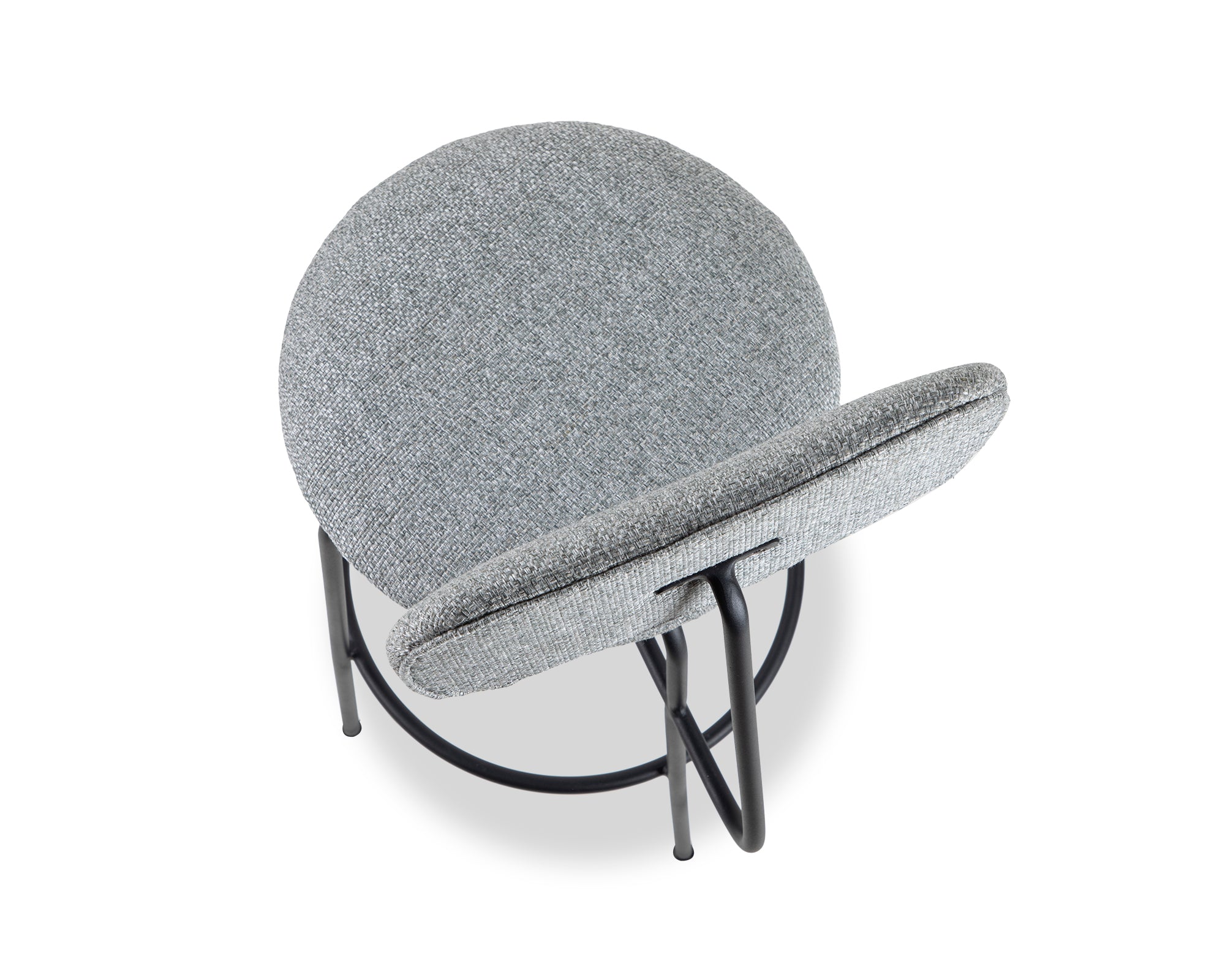 Seclus Bar Stool  -  Emporio Grey Fabric