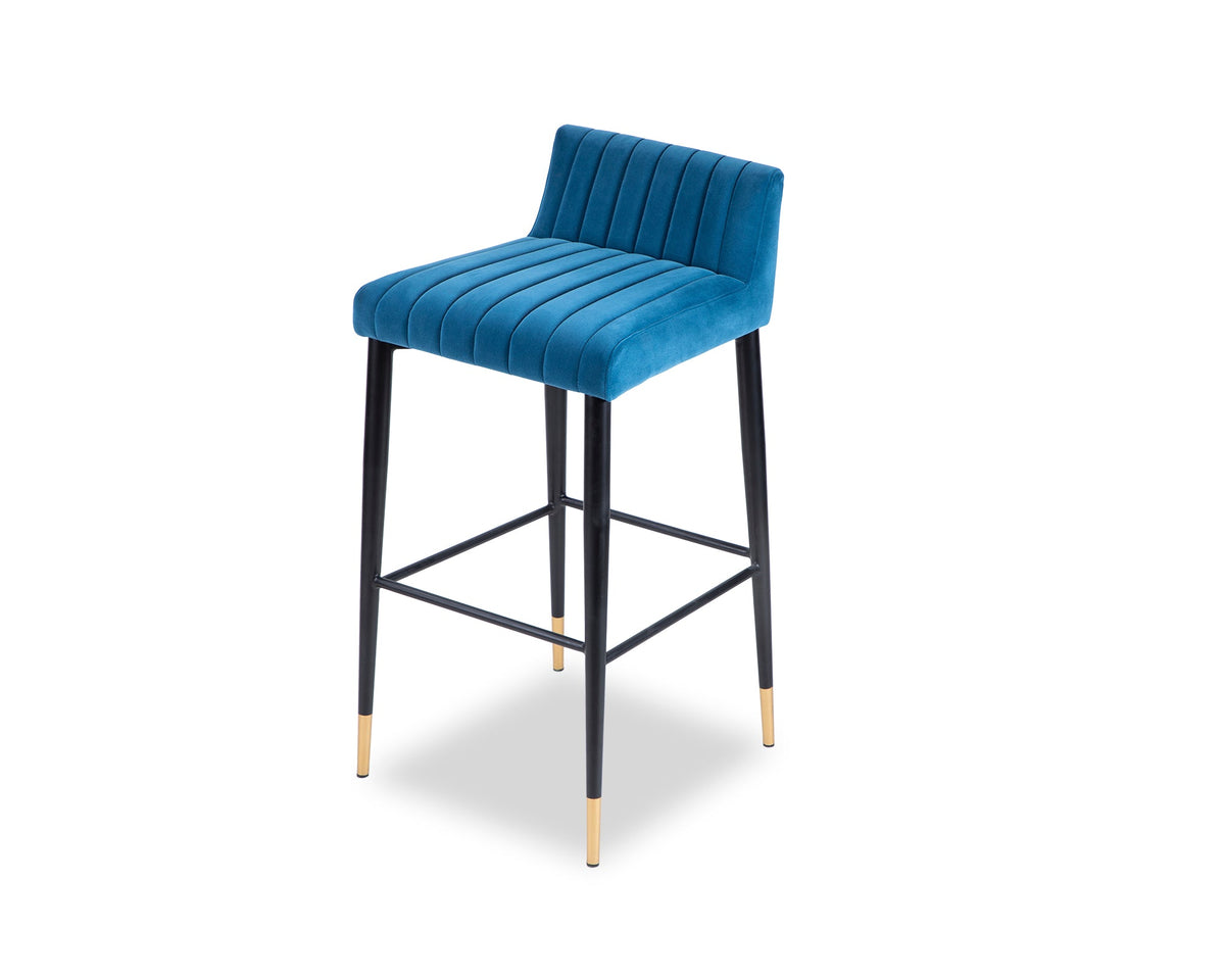 Coltrane Bar Stool  -  Toscana Polar Blue