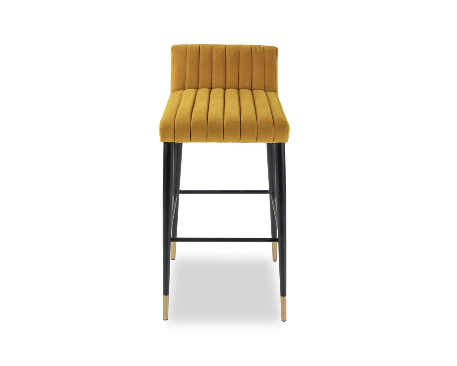 Coltrane Bar Stool  -  Gainsborough Ochre Velvet