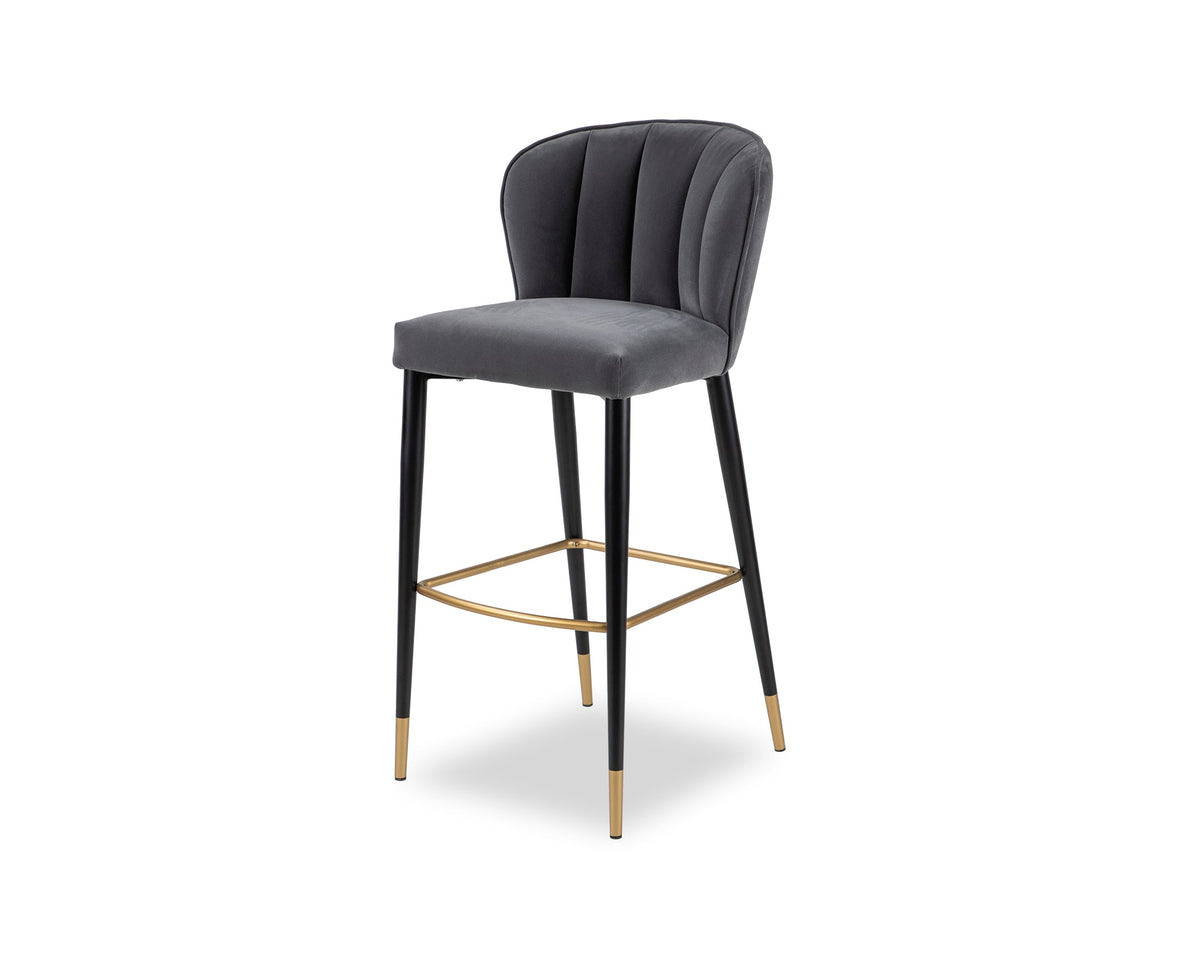 Maya Bar Stool  -  Toscana Ancor Velvet