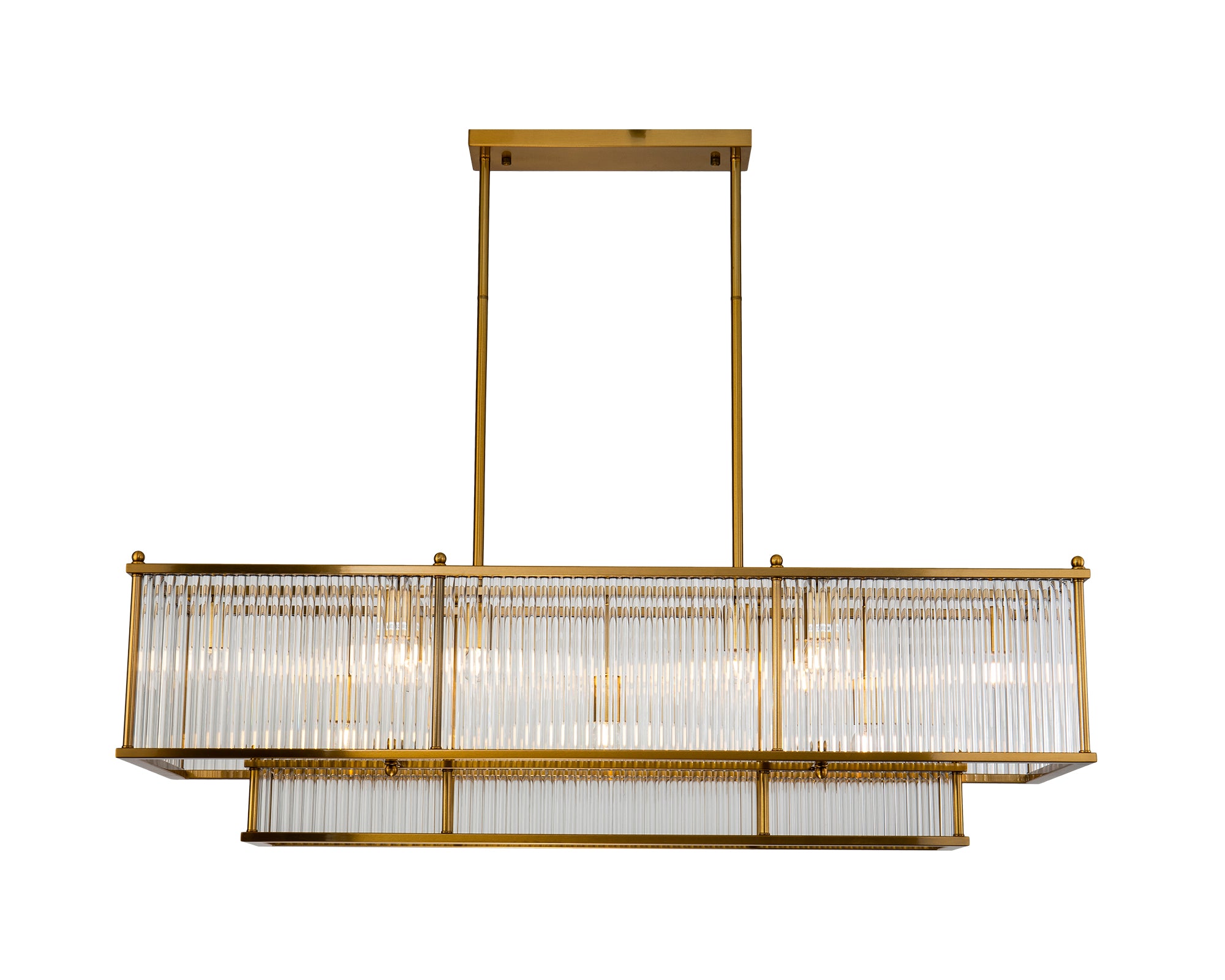 Kartier Pendant Lamp - Brass/Clear Glass