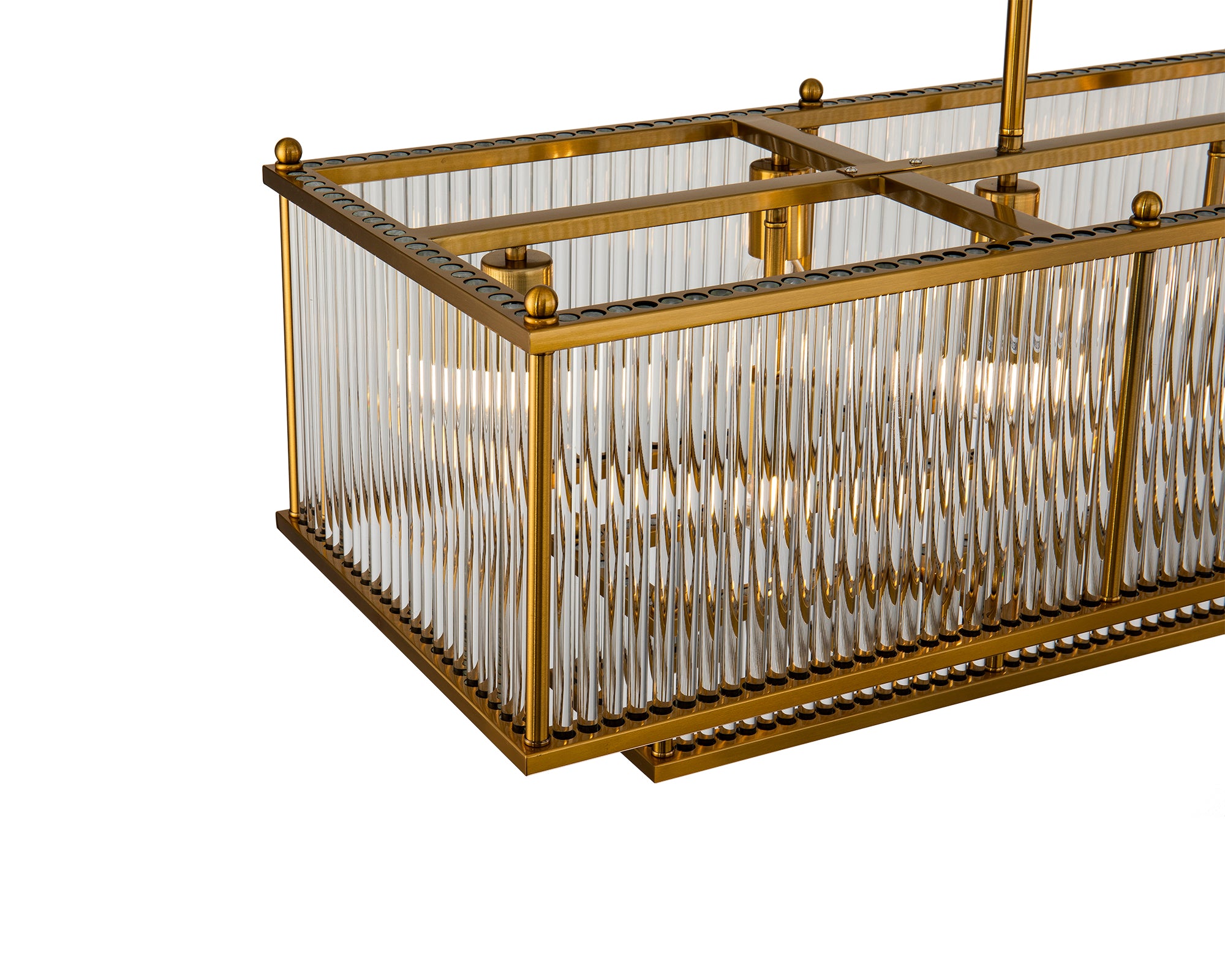 Kartier Pendant Lamp - Brass/Clear Glass