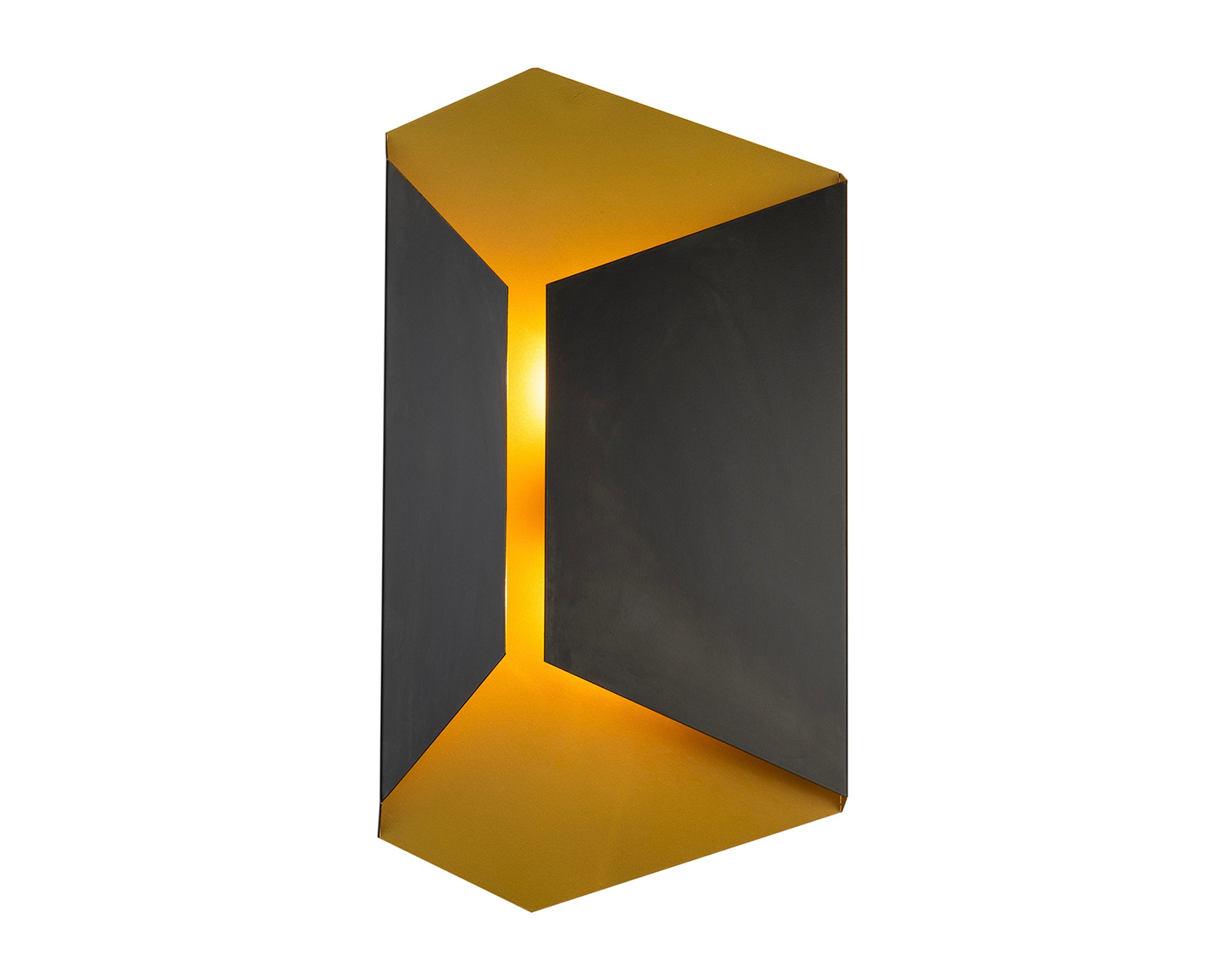 Onyx Wall Lamp - Brushed Brass & Black