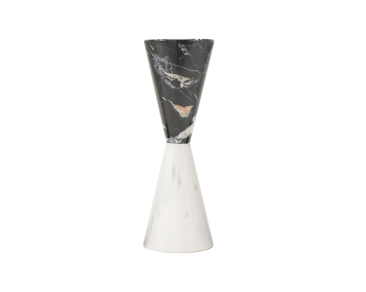 Bond Candle Holder (Single)  - Black/White