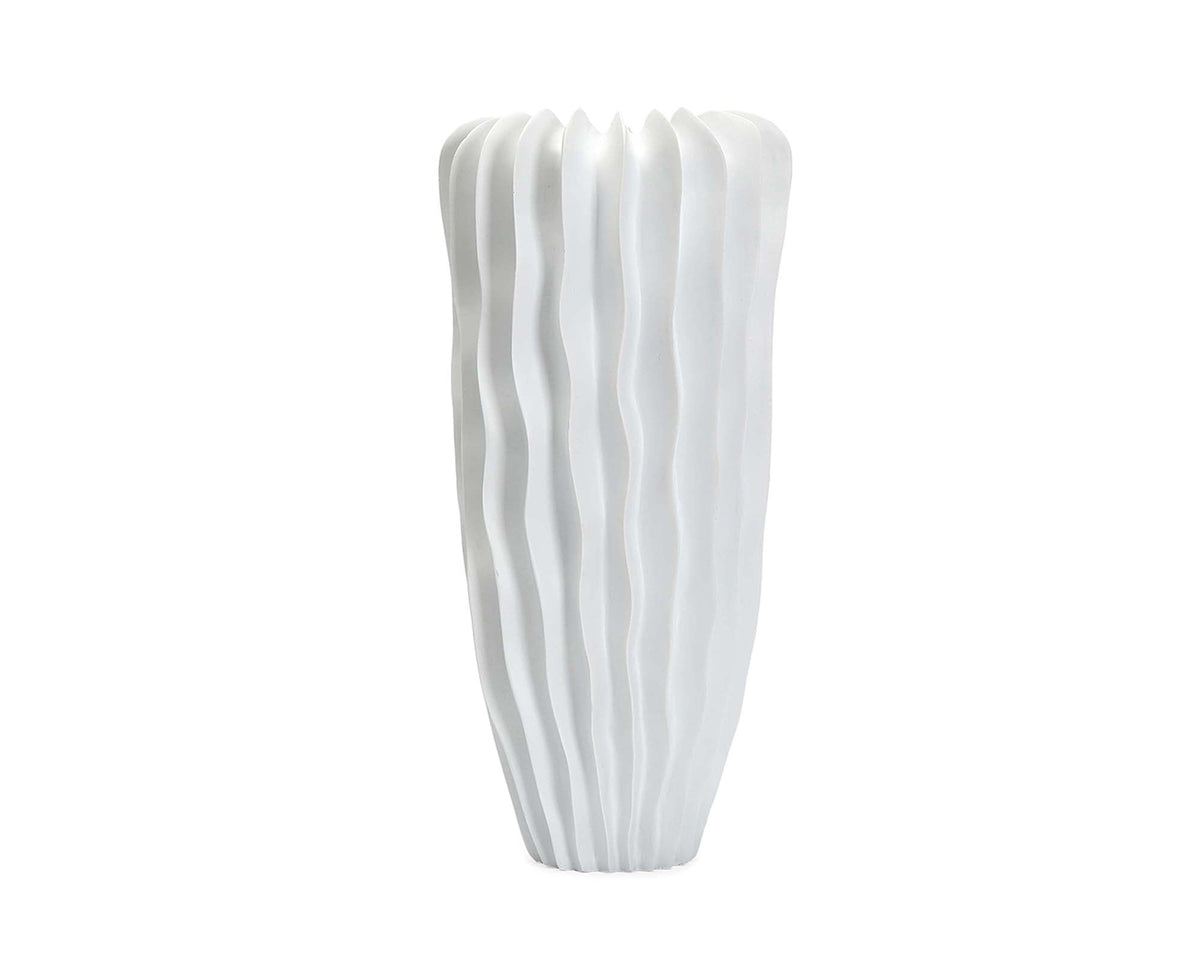 Ellen I Vase - White Glazed Ceramic