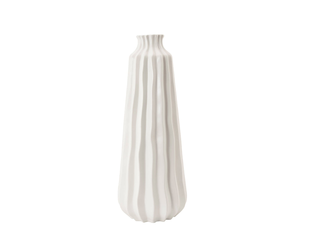 Gourd I Vase - White Ceramic