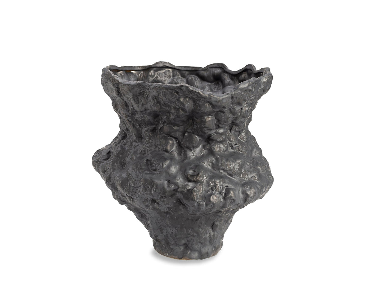 Gaia Vase I - Black Ceramic