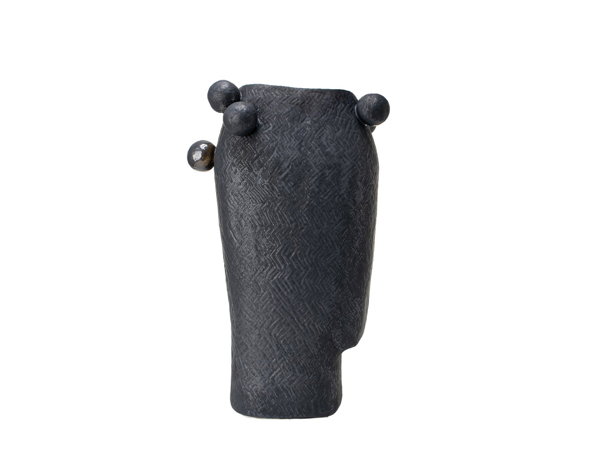 Latete Vase I - Black Ceramic