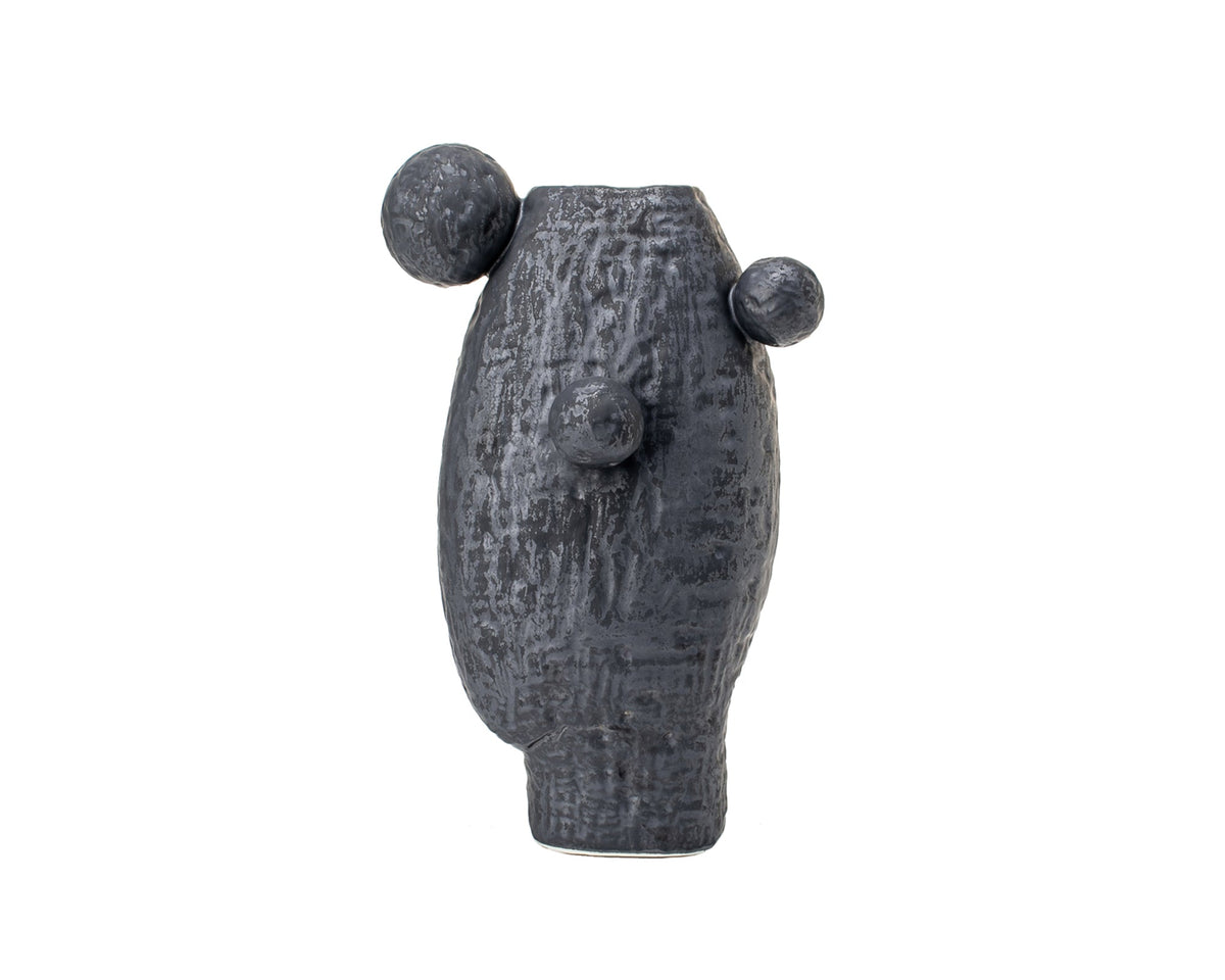 Latete Vase III - Black Ceramic