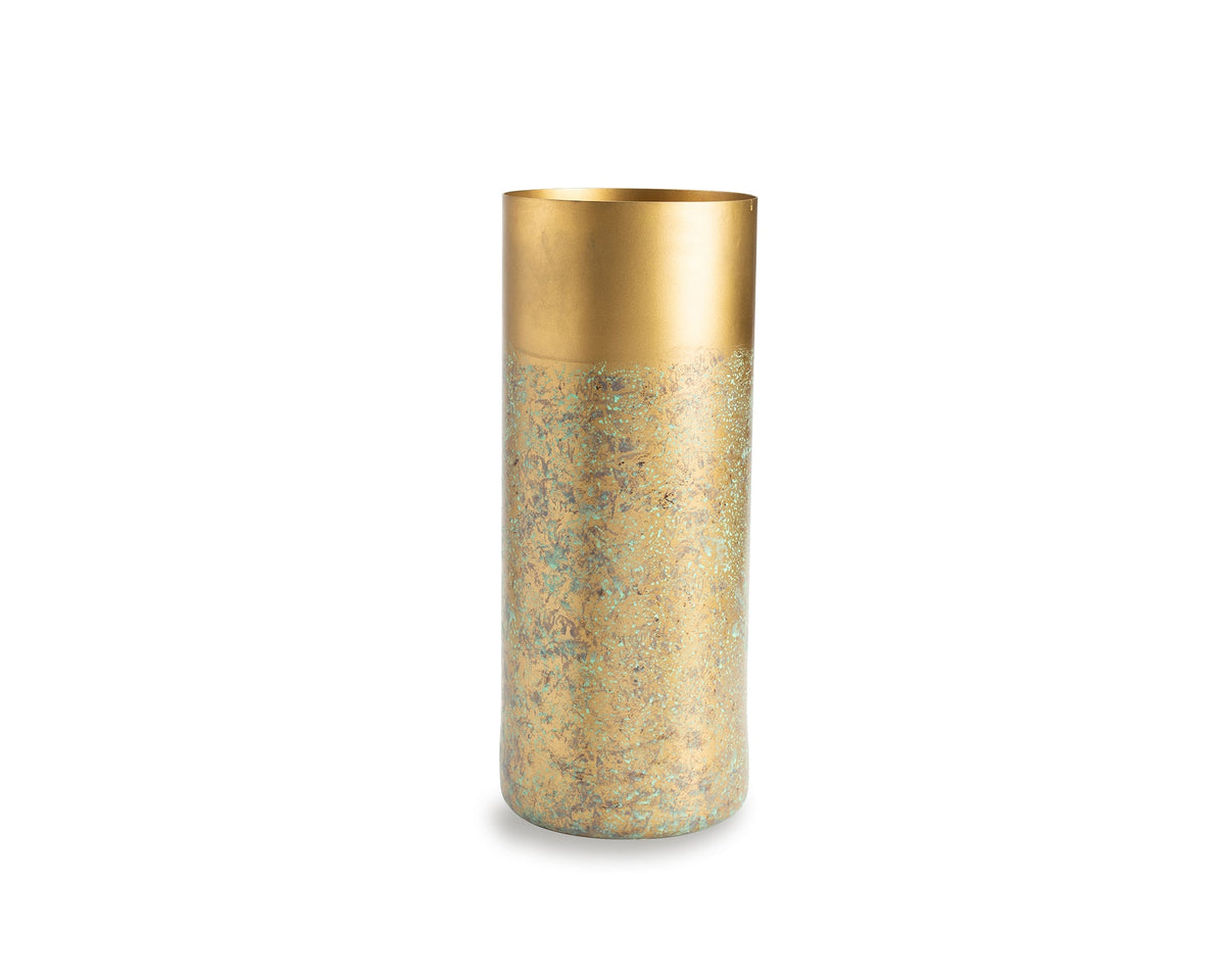 Inger II Vase - Golden Finish Steel