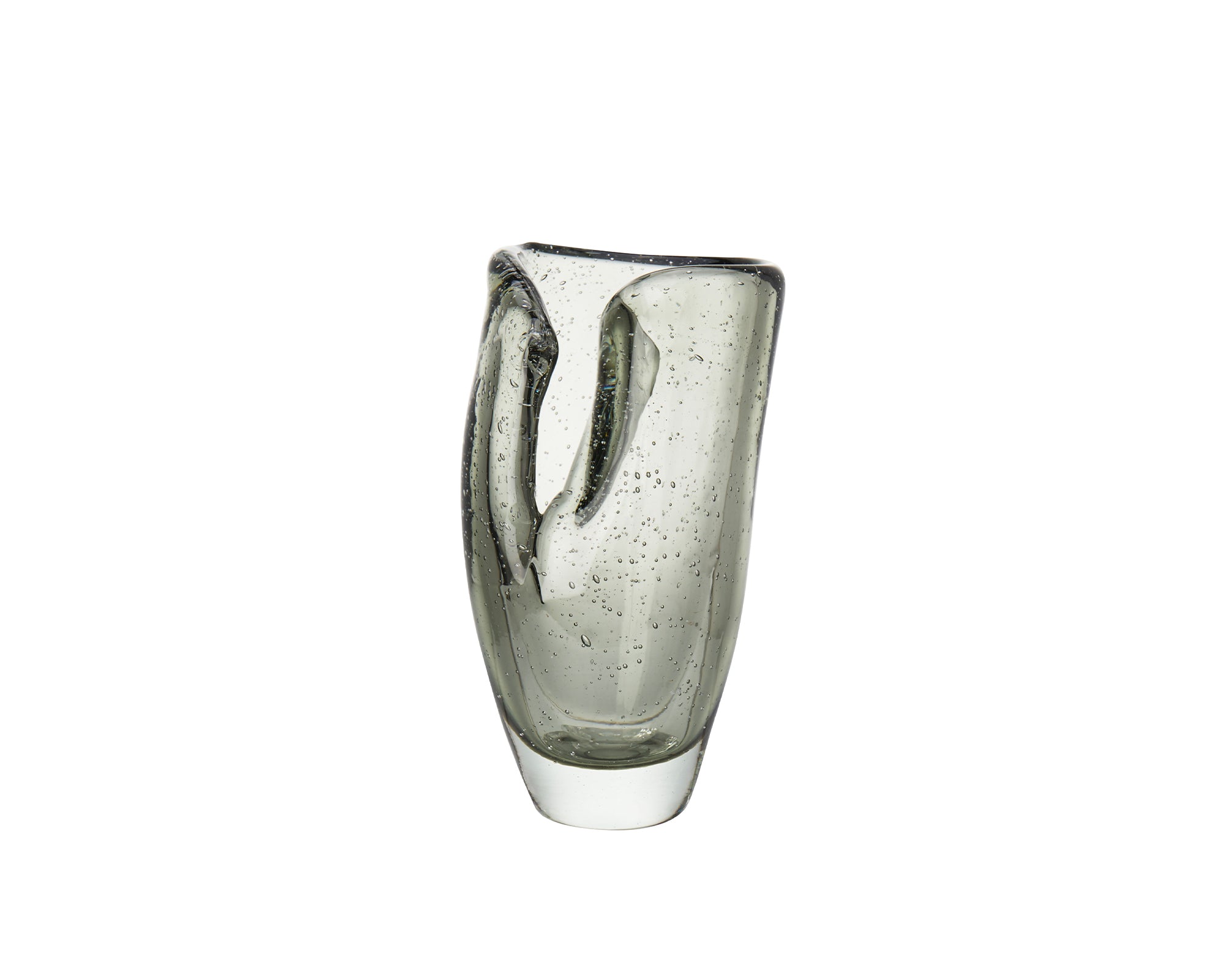 Elise Small Vase - Green Glass