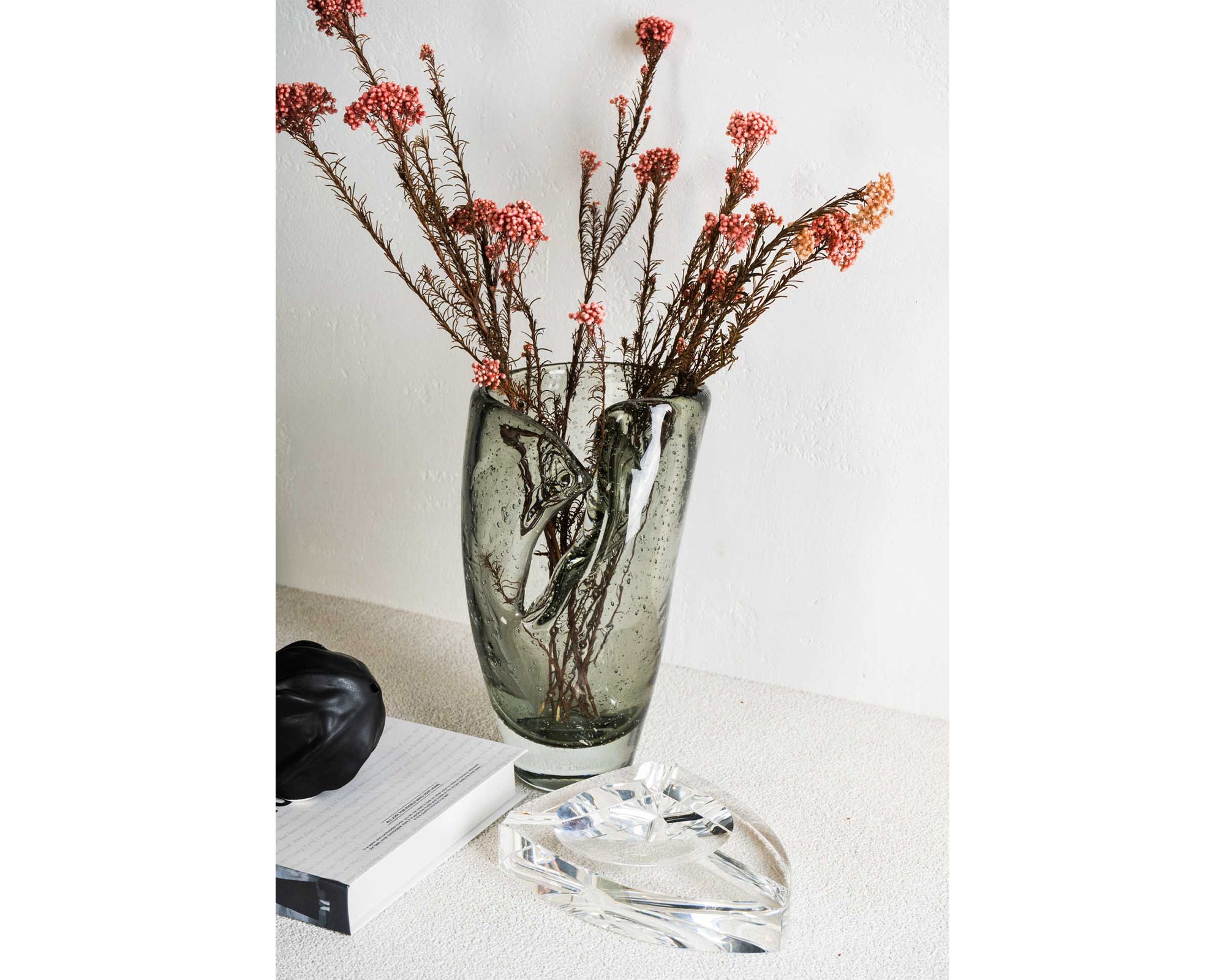 Elise Small Vase - Green Glass