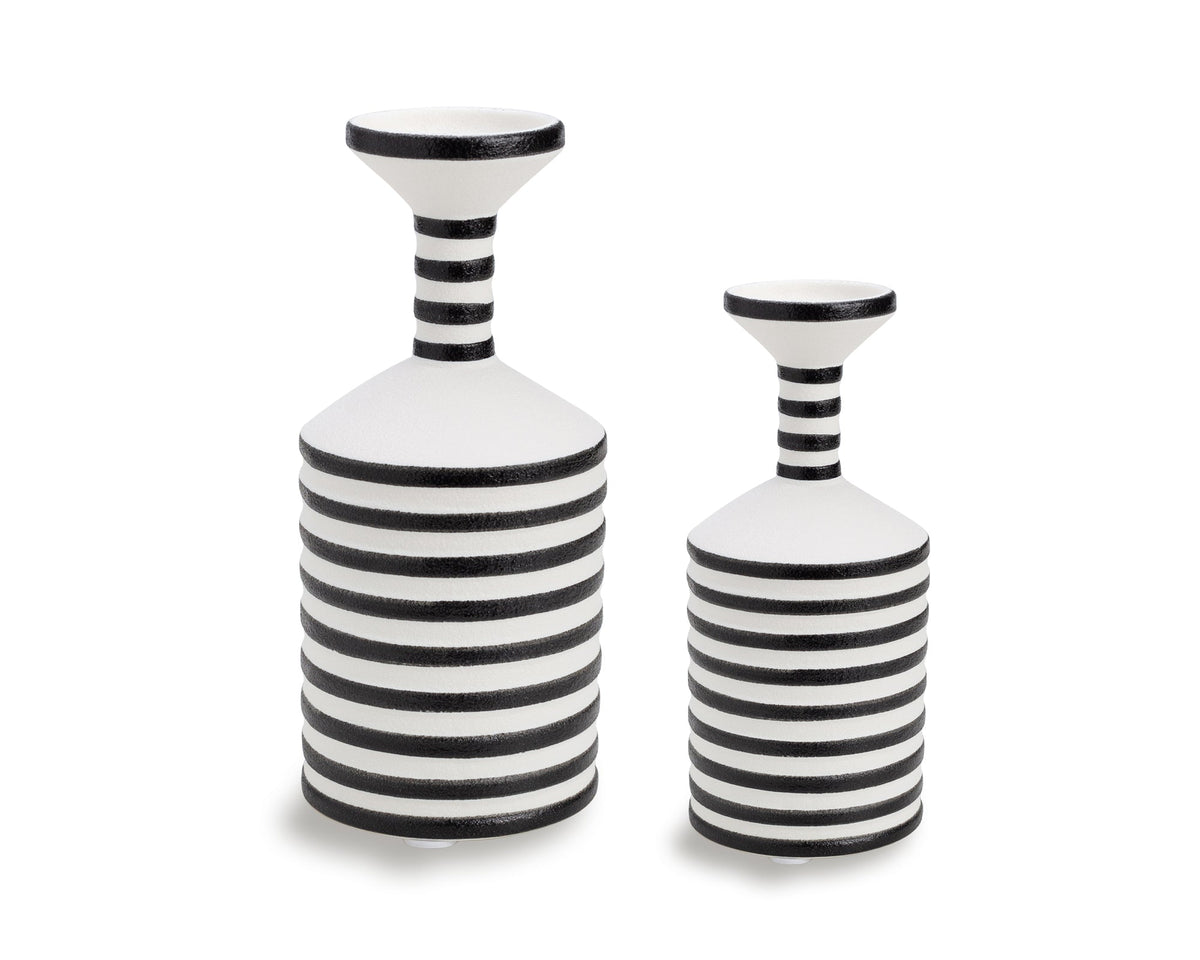 Caslon Vase (set of 2) - Black and White