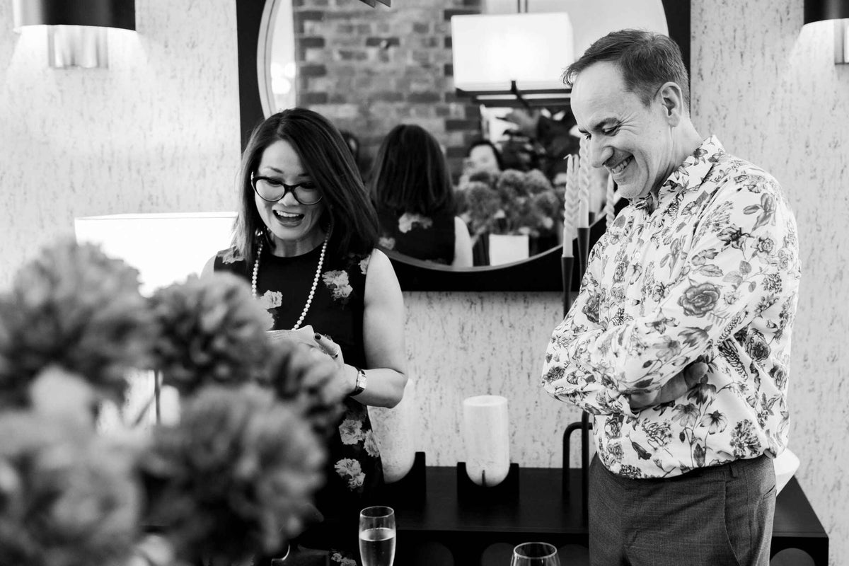Guests at the Liang & Eimil Shoreditch showroom opening